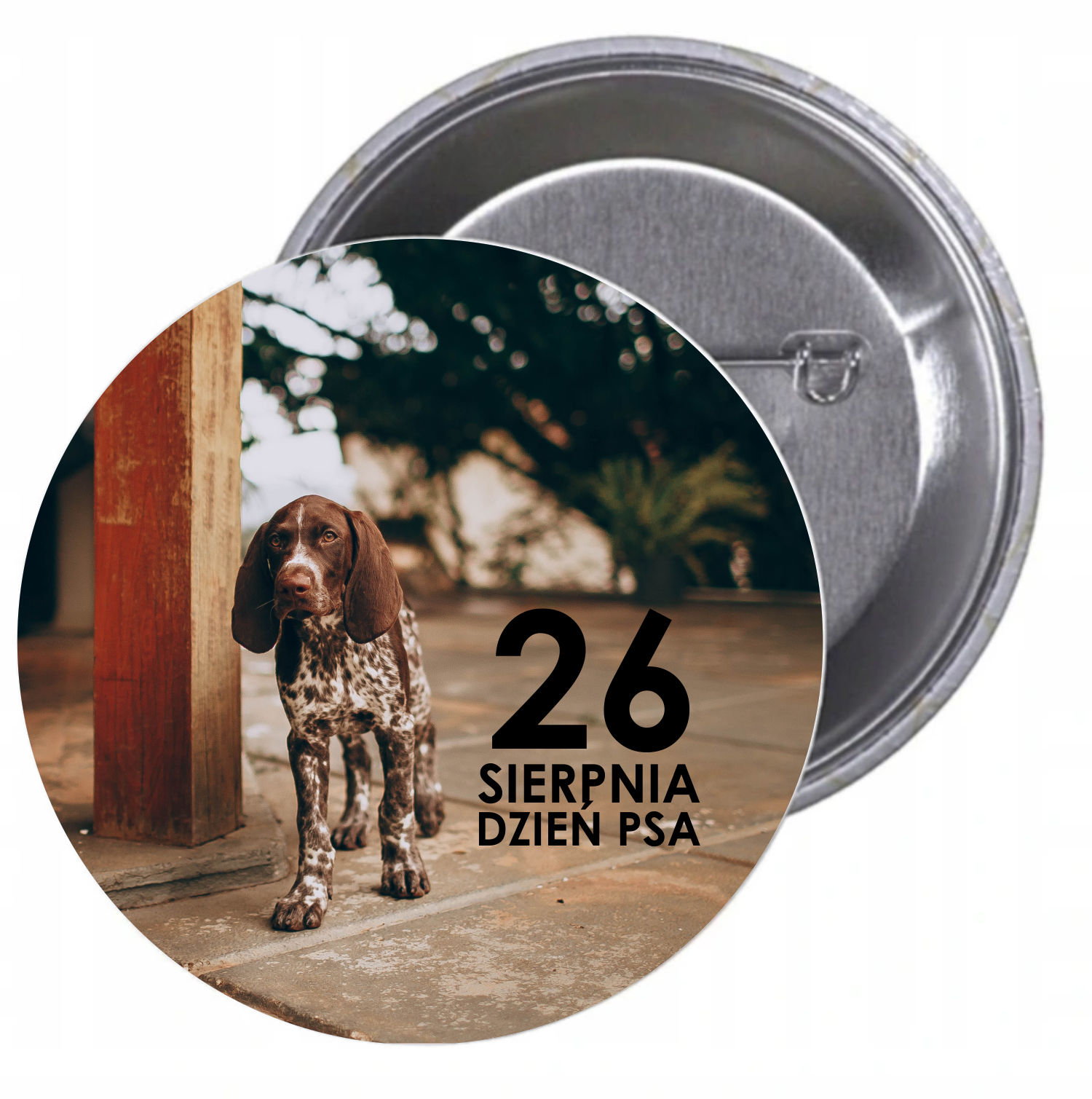 Przypinki buttony DZIEŃ PSA znaczki z grafiką