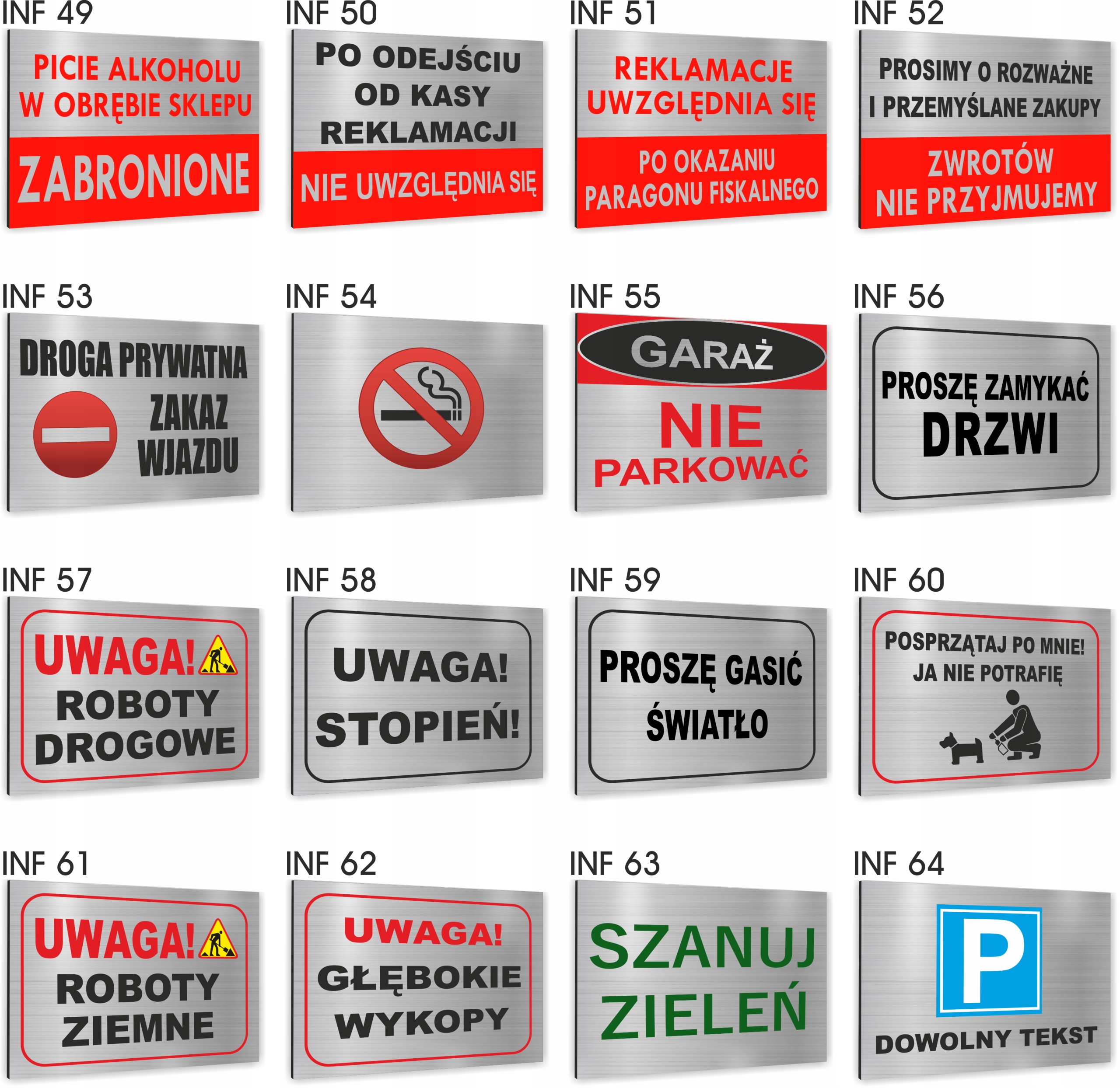 Tabliczka Znak BHP TEREN PRYWATNY