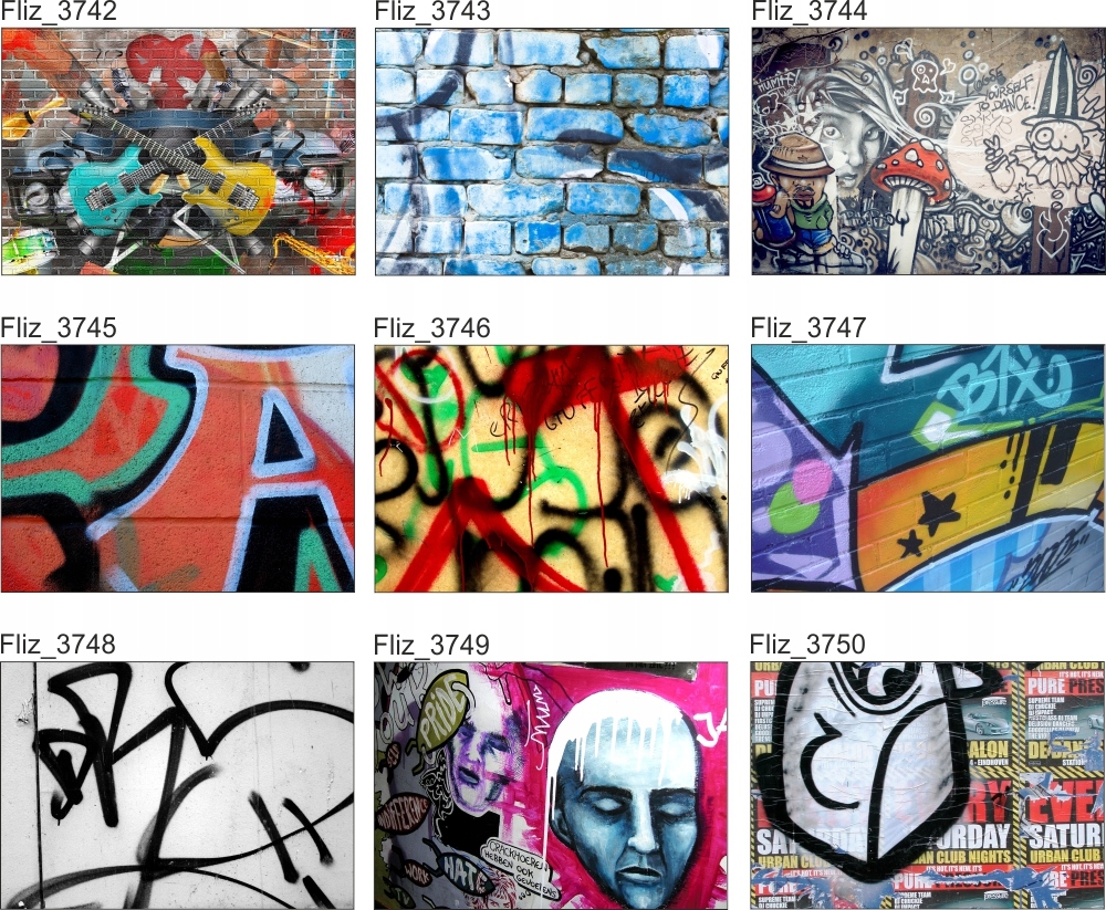 FOTOTAPETA GRAFFITI MUR MURAL TWARZ