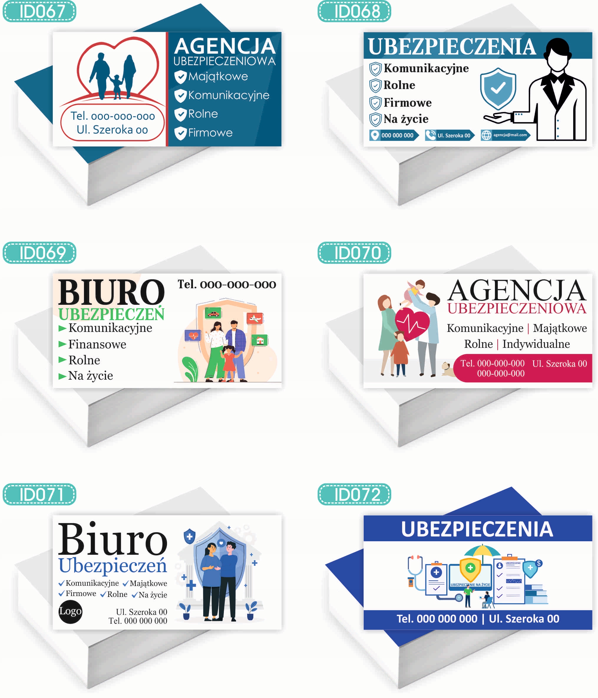 Wizytówki firmowe Foliowane 1000szt wiele wzorów SKLEP WIELOBRANŻOWY