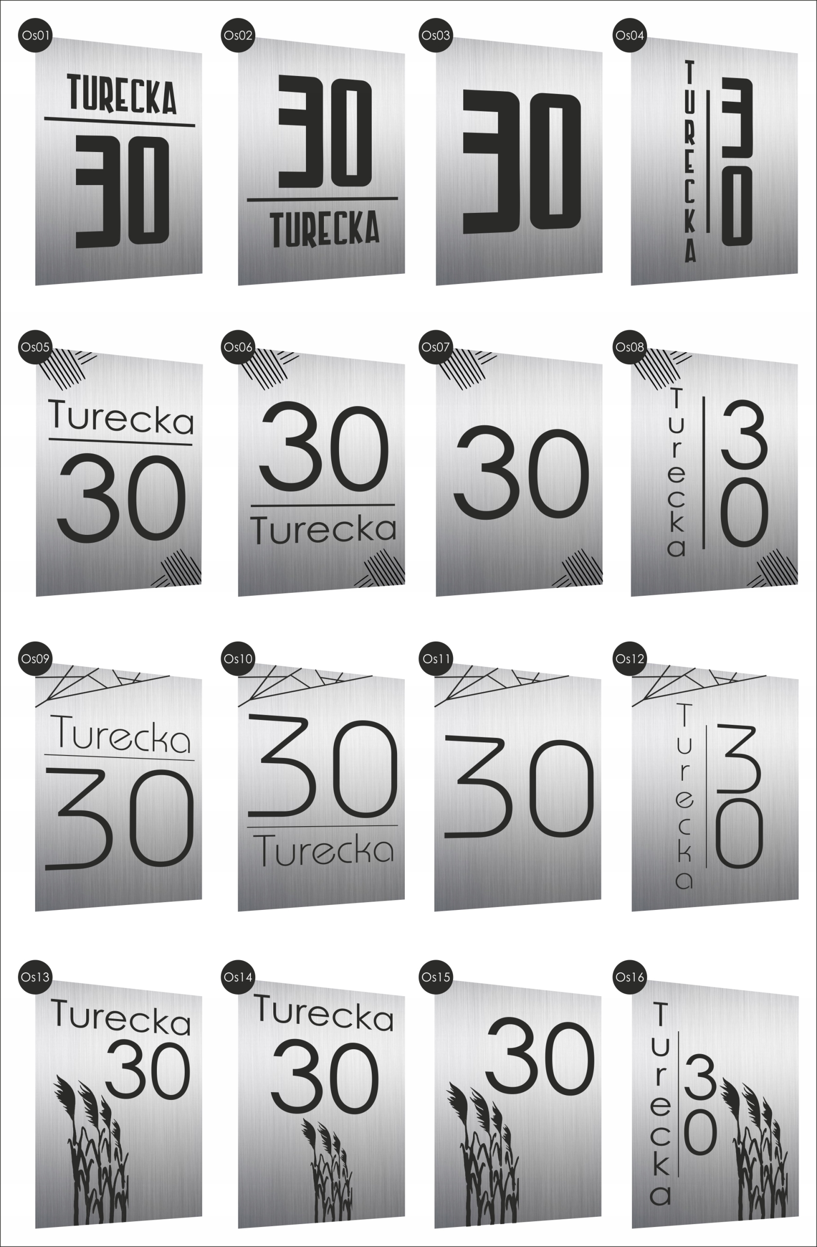 Tabliczka Tablica ADRESOWA nierdzewna dibomd 40x30 NUMER NA DOM złota