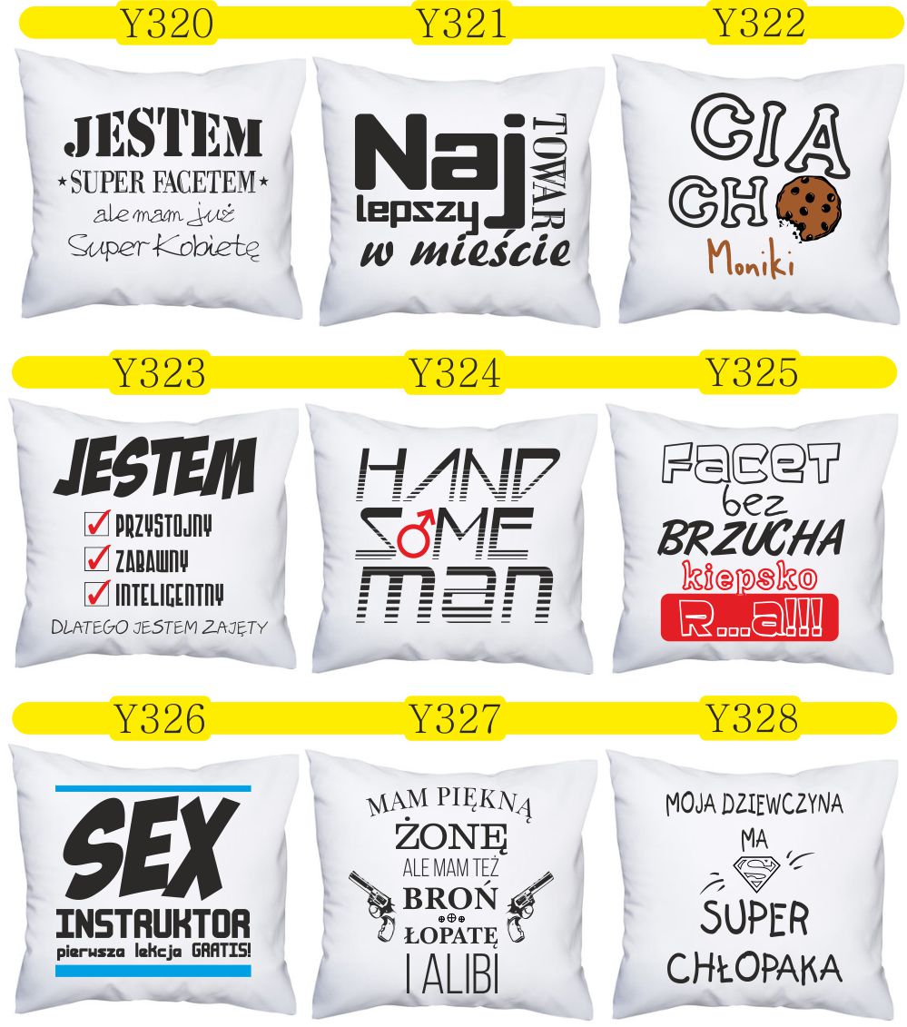 FOTO PODUSZKA nie pyta prezent dzien chłopaka