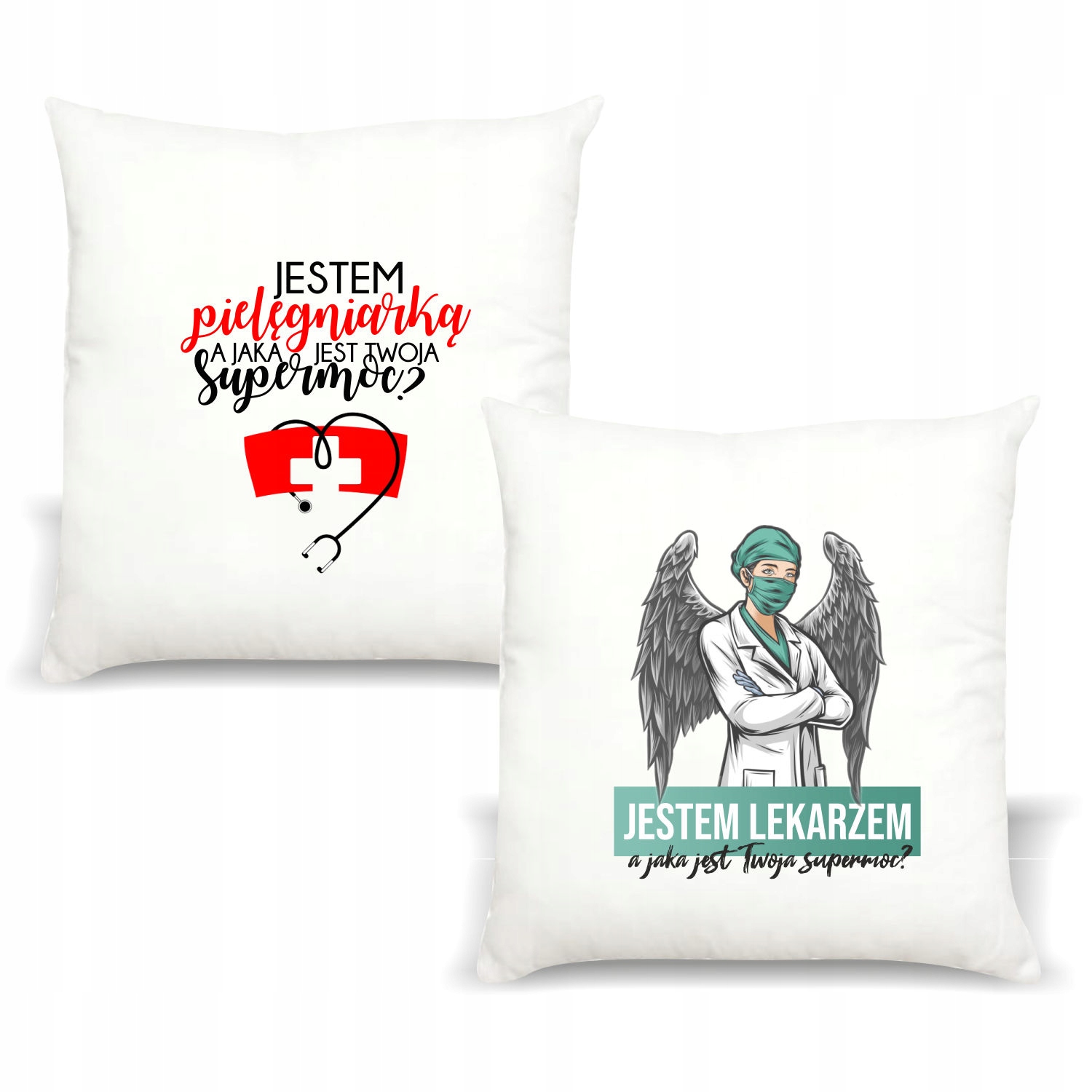 Poduszka z nadrukiem PREZENT dla PIELĘGNIARKI