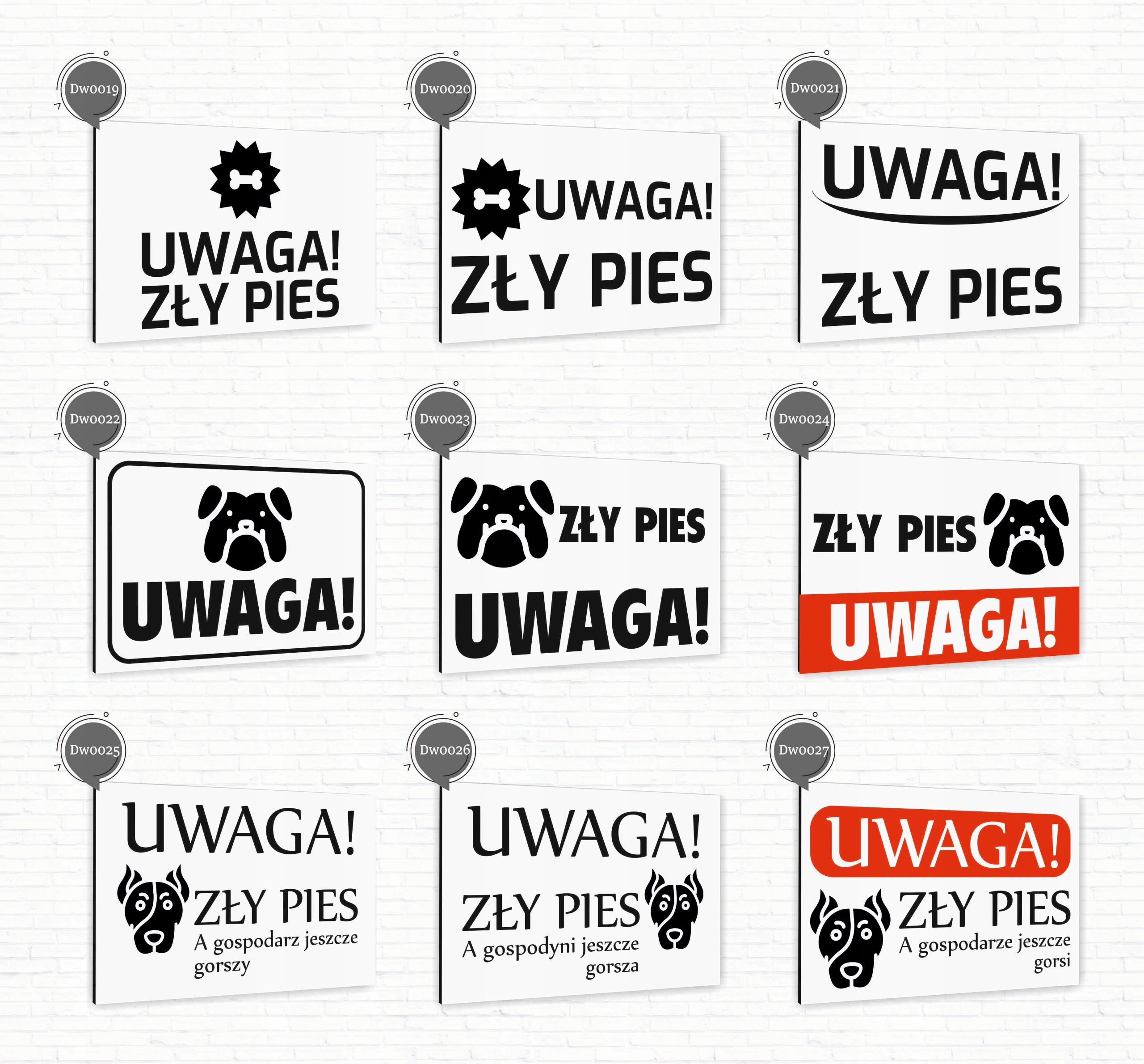 Tabliczka znak informacyjny 30x20 Biała ZAKAZ WSTĘPU Aluminiowa NADRUK UV