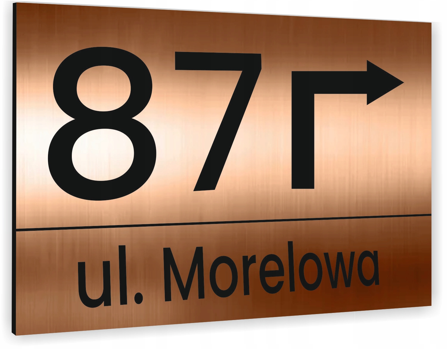 Tabliczka ADRESOWA Z TWOIM ADRESEM STRZAŁKA NUMER