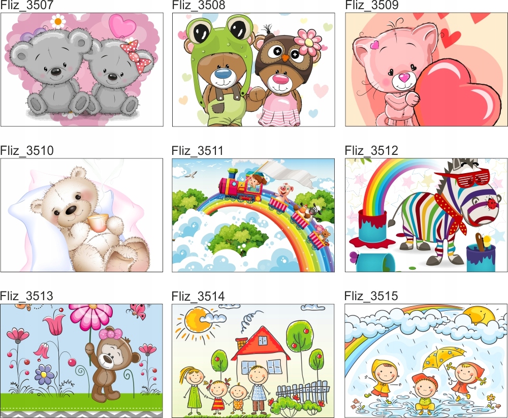 FOTOTAPETA dla dziecka TĘCZA ZEBRA GWIAZDKI