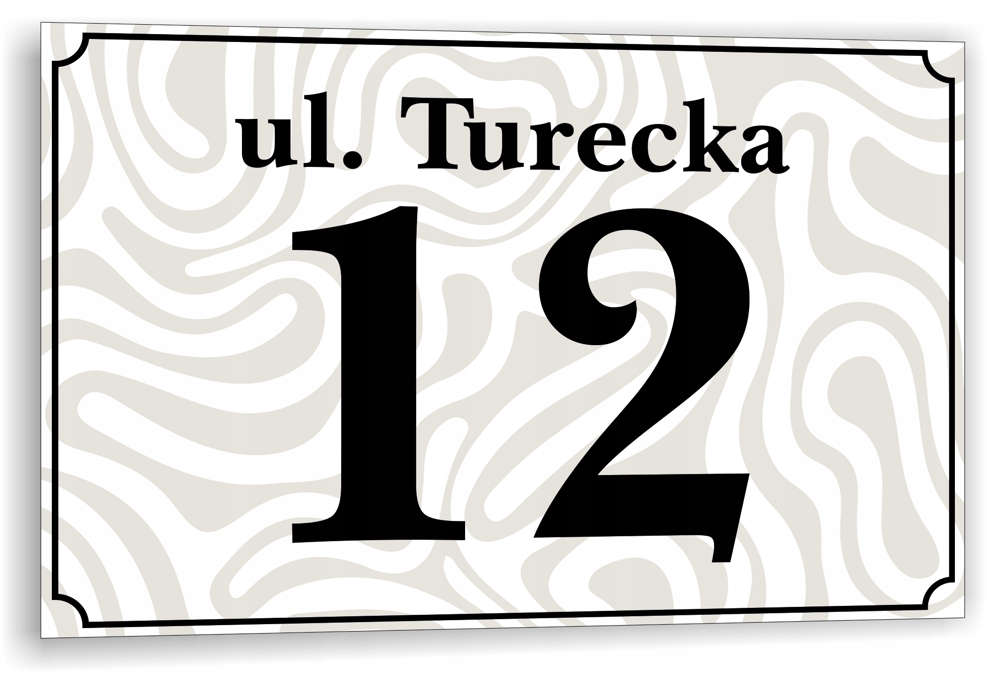 Tabliczka Tablica ADRESOWA ALUMINIOWA Numer domu cyfry ulica 30x20