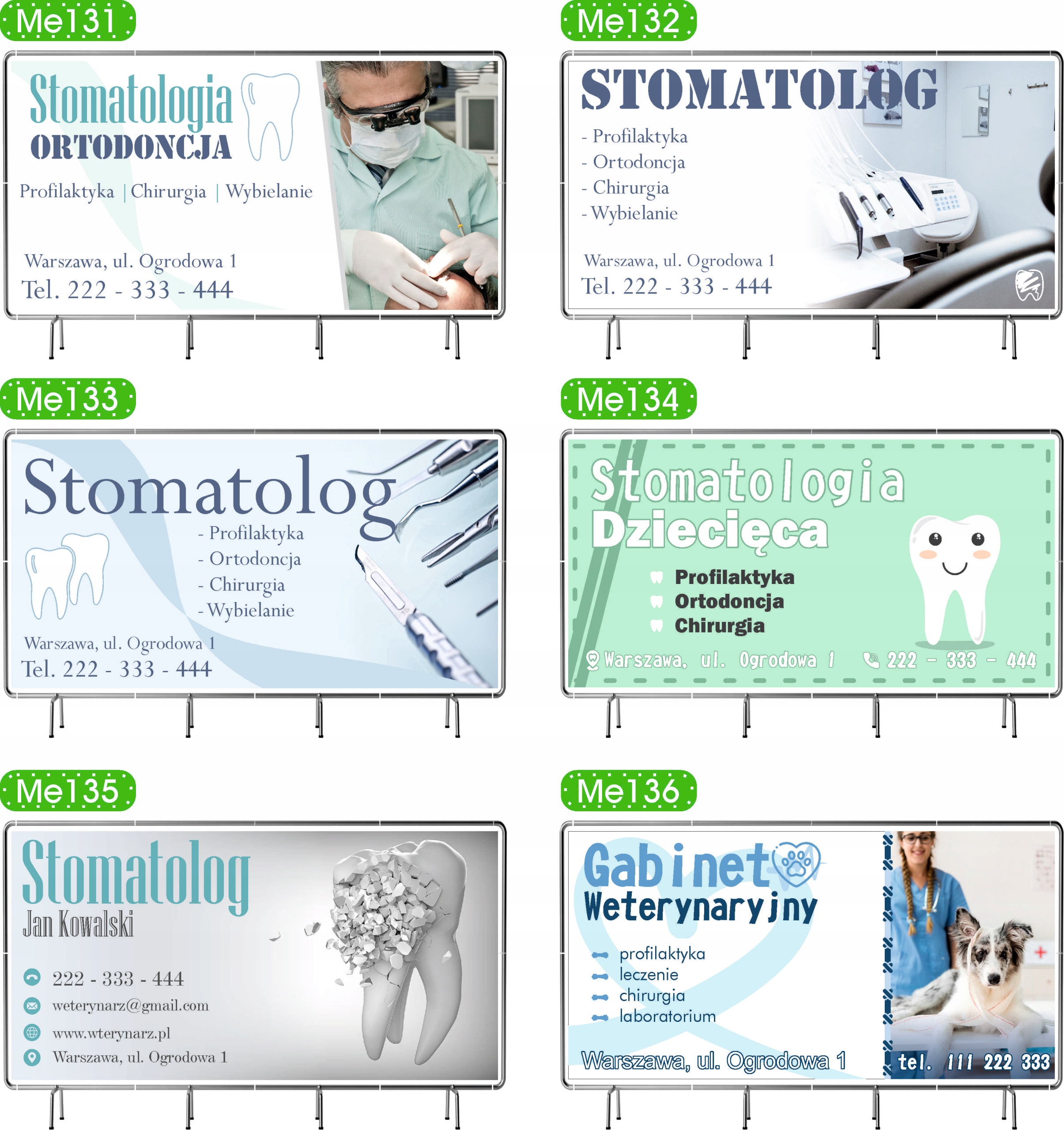 BANER REKLAMOWY 130x80 cm duży wybór różne wzory CENTRUM OGRODNICZE