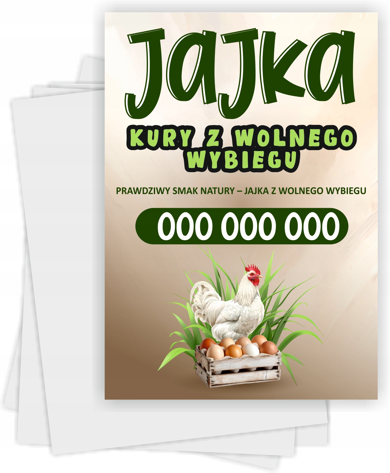 Ulotki A5 reklamowe firmowe 1000szt projekt w cenie SPRZEDAŻ JAJ