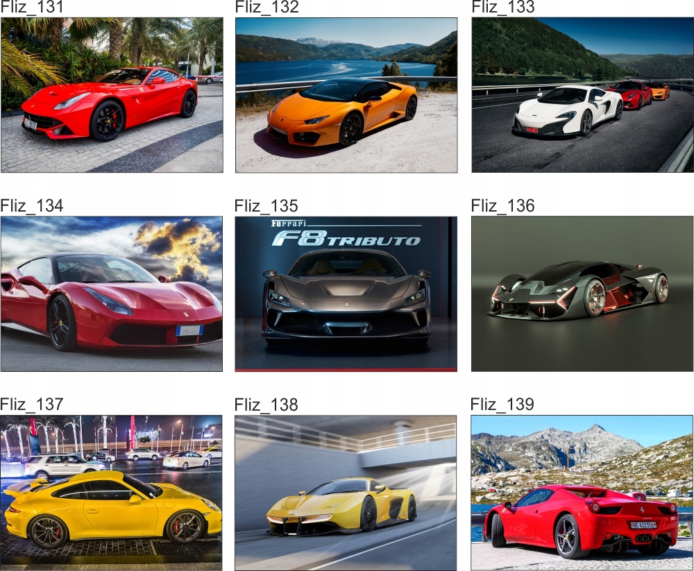 FOTOTAPETA FLIZ Płonący samochód auto 3D 350x245