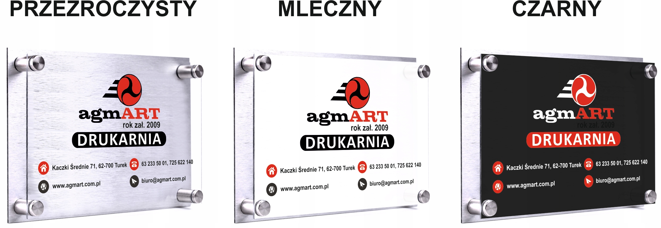 Tabliczka ADRESOWA numer domu 30x20 dibond plexi + DYSTANSE montażowe