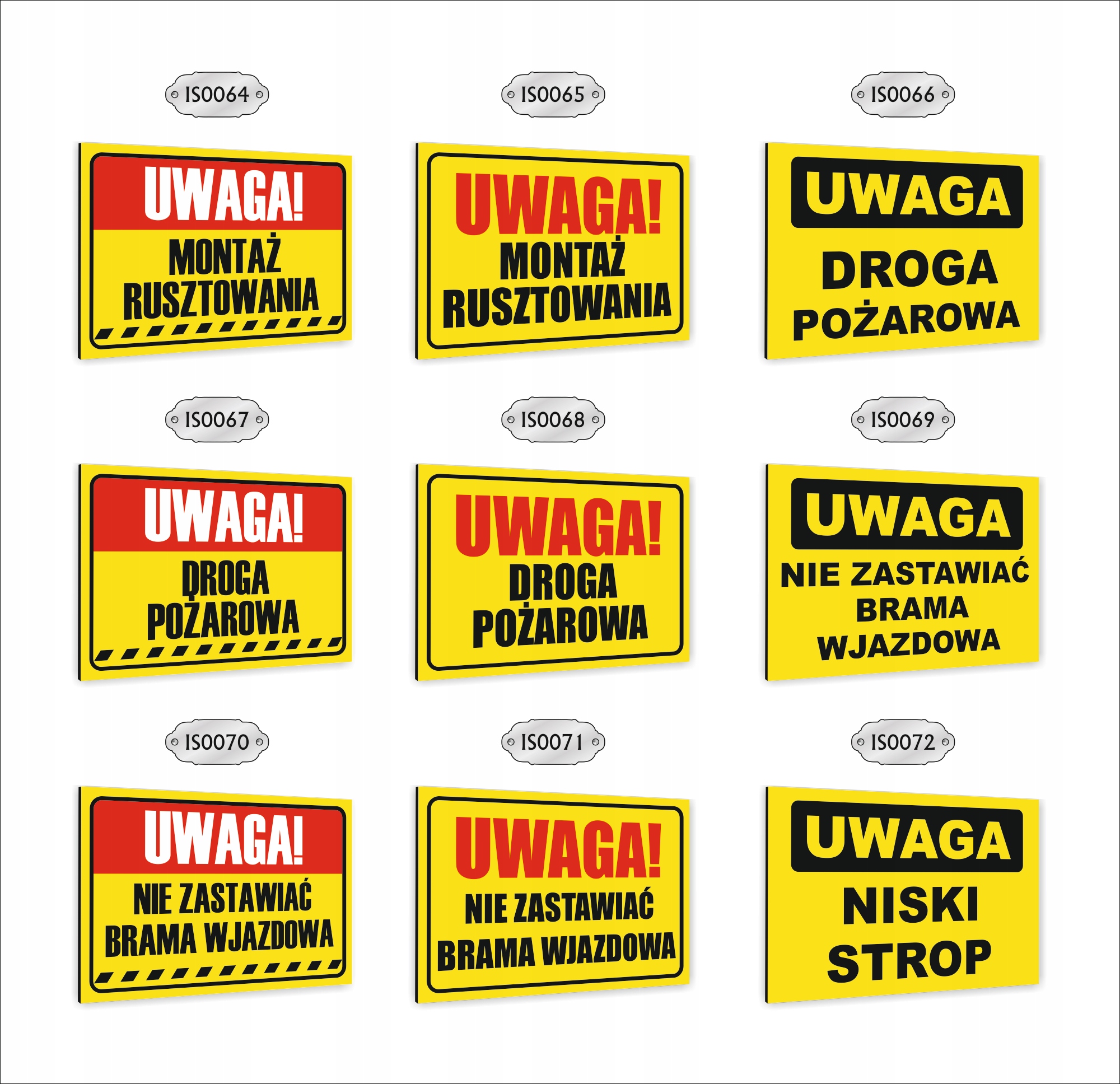 Tabliczka znak informacyjny dibond nadruk UV 30x20 OBWÓD POD NAPIĘCIEM