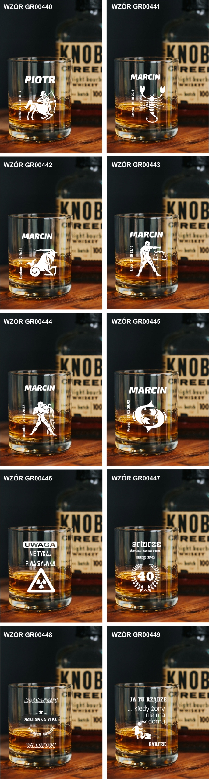 Szklanka do WHISKY z grawerem prezent na urodziny