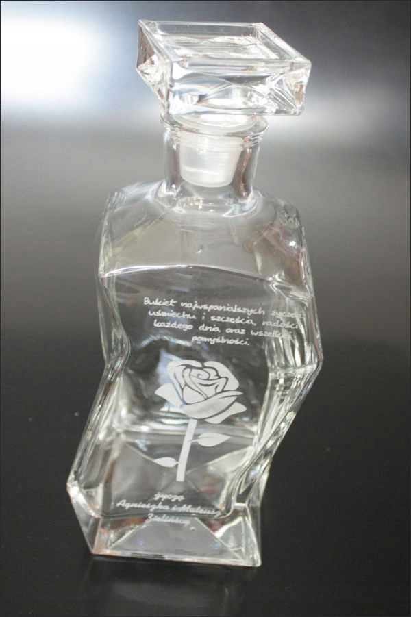 KARAFKA z grawerem prezent urodziny 20 30 40 50 18