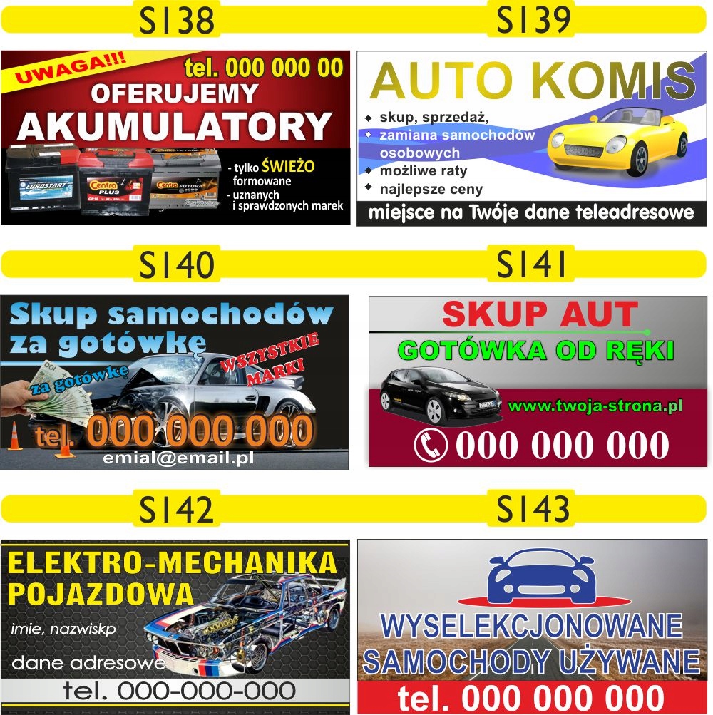 Magnes na samochód GOTOWE WZORY auto części