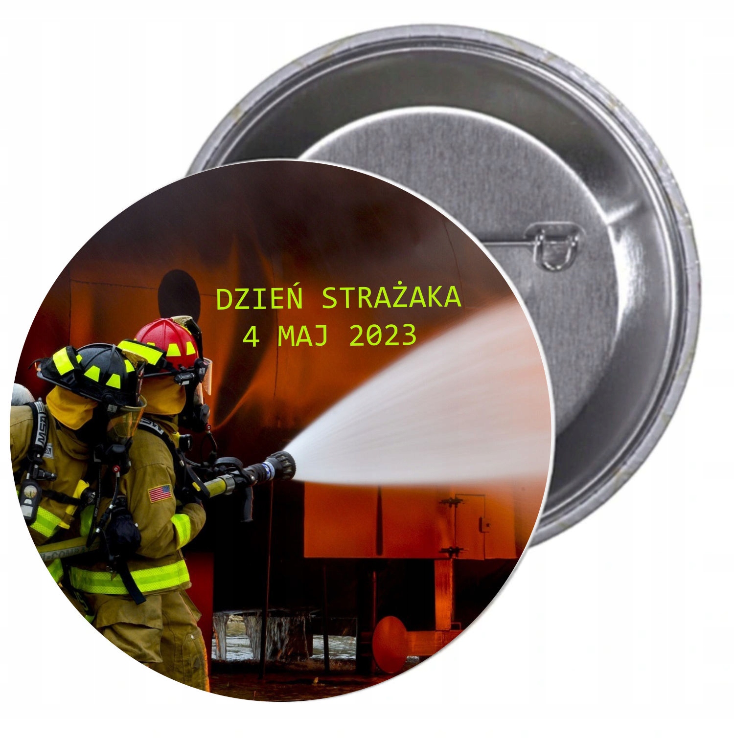 Przypinki buttony DZIEŃ STRAŻAKA z grafiką TANIO