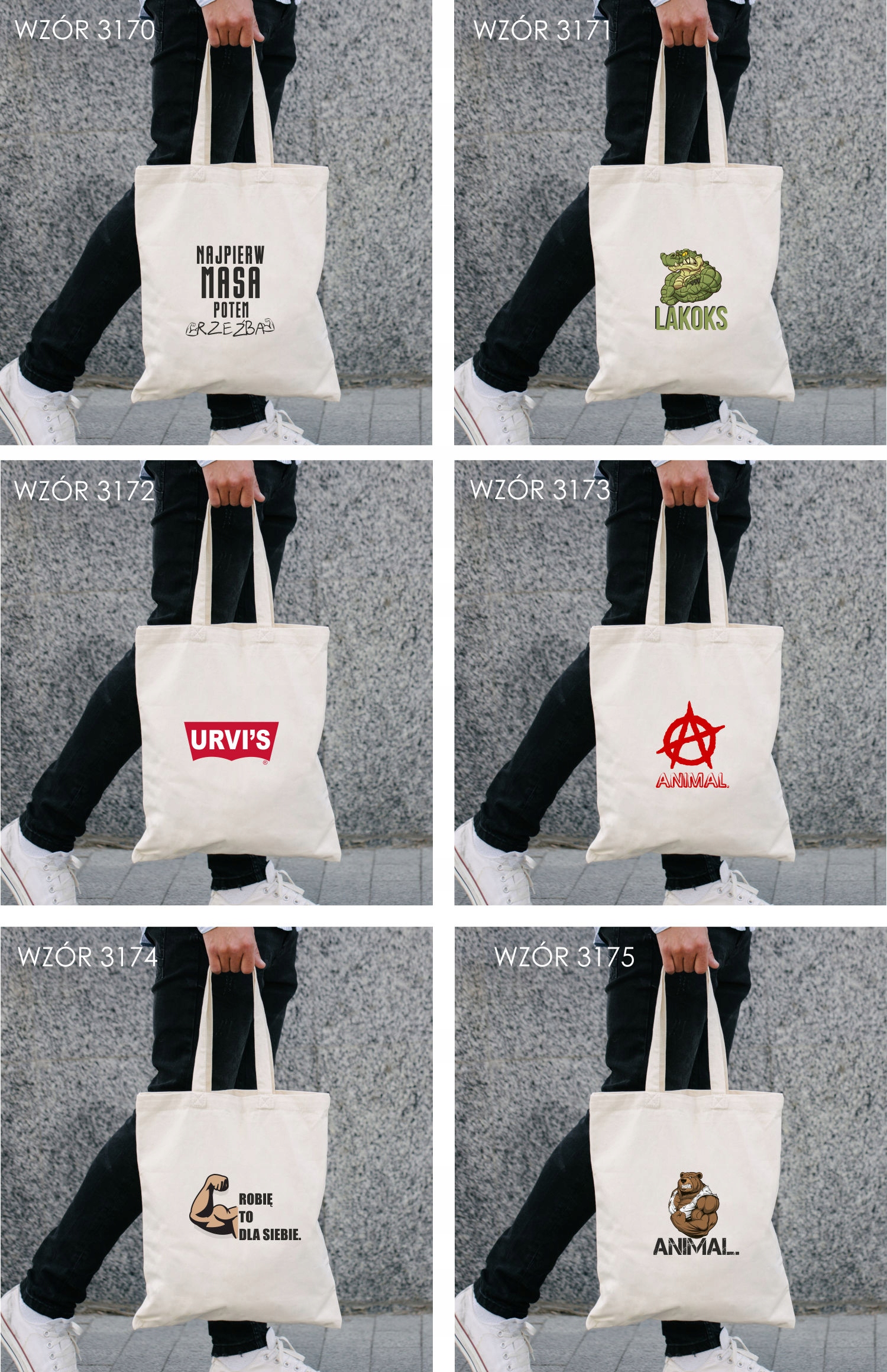 Eko Torba z nadrukiem PREZENT DOBRY DZIK