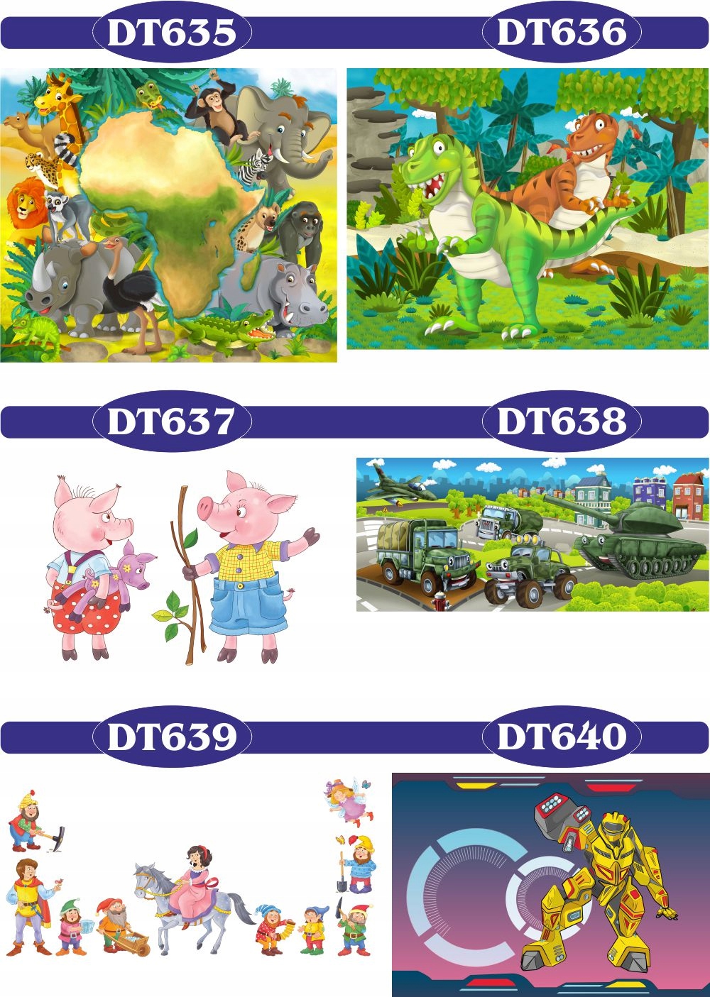 FOTOTAPETA fototapety 3D dla dzieci zwierzęta