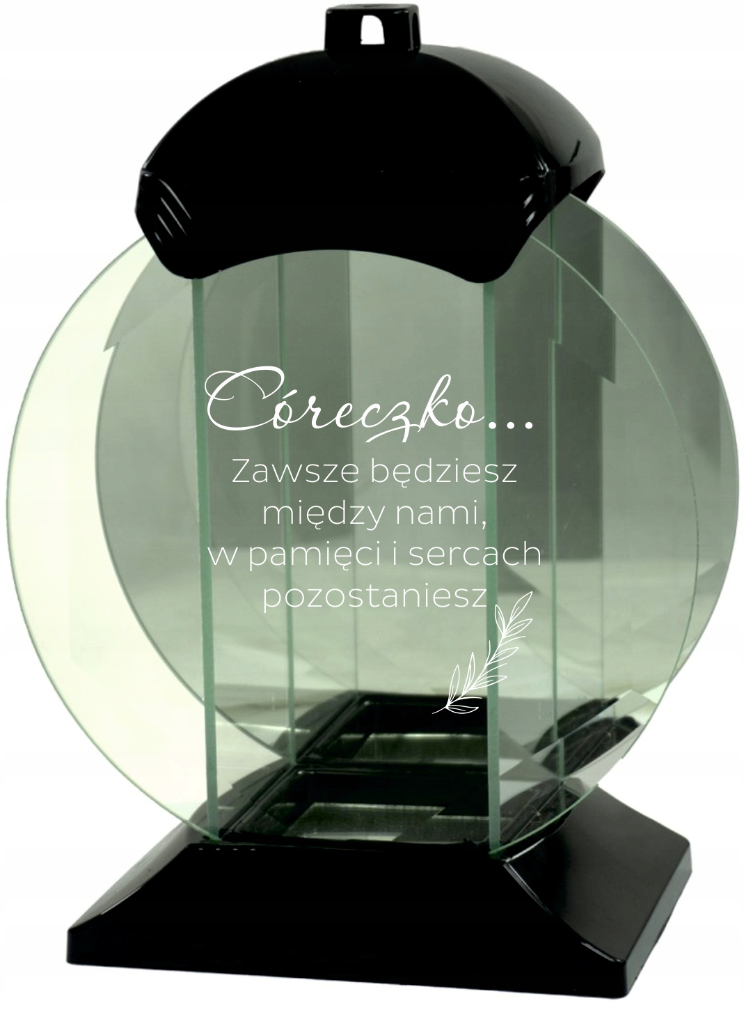 ZNICZ SZKLANY grawer CÓRECZKO