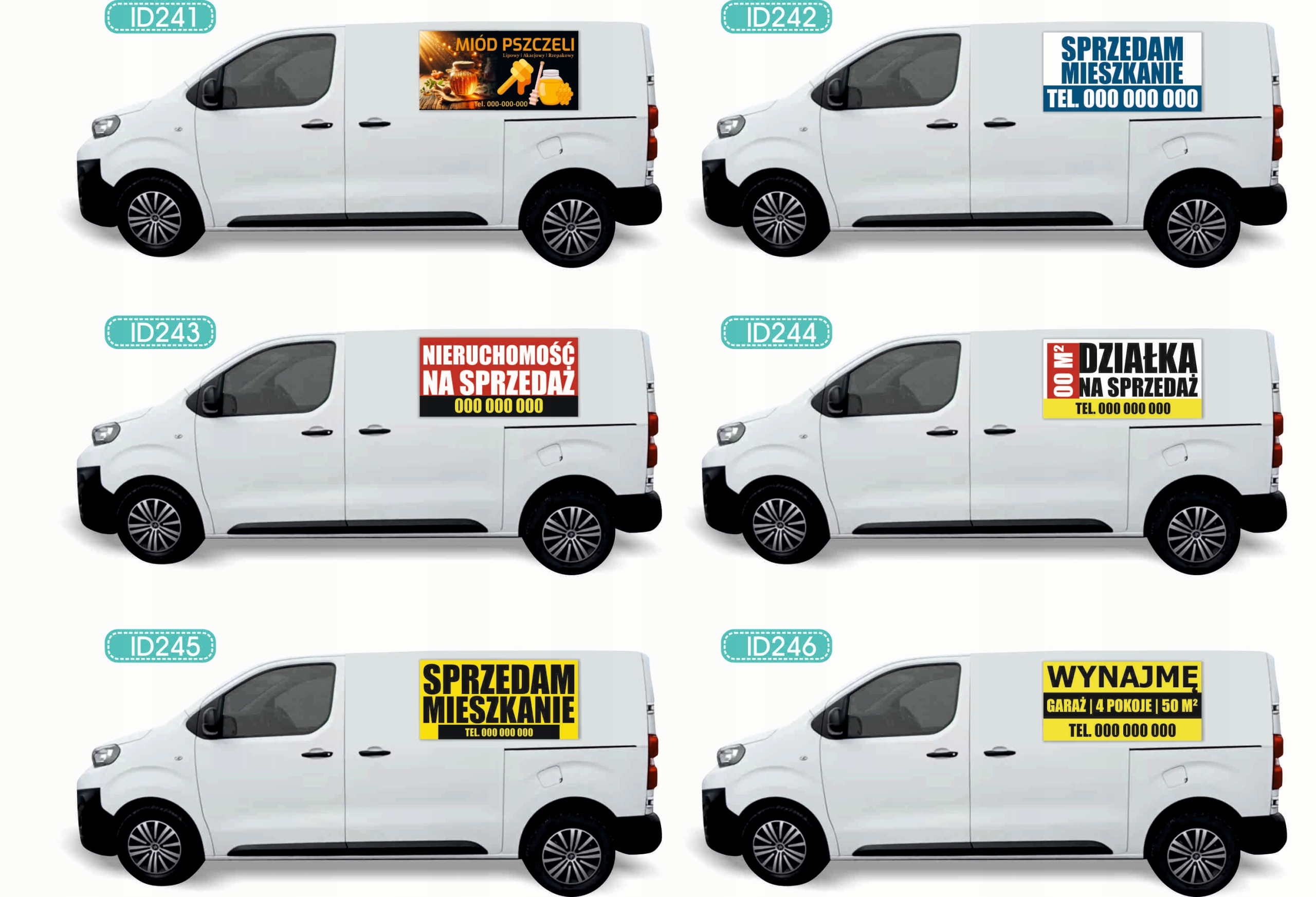 Reklama Naklejka na samochód DUŻO WZORÓW do wyboru EXTRA BURGER