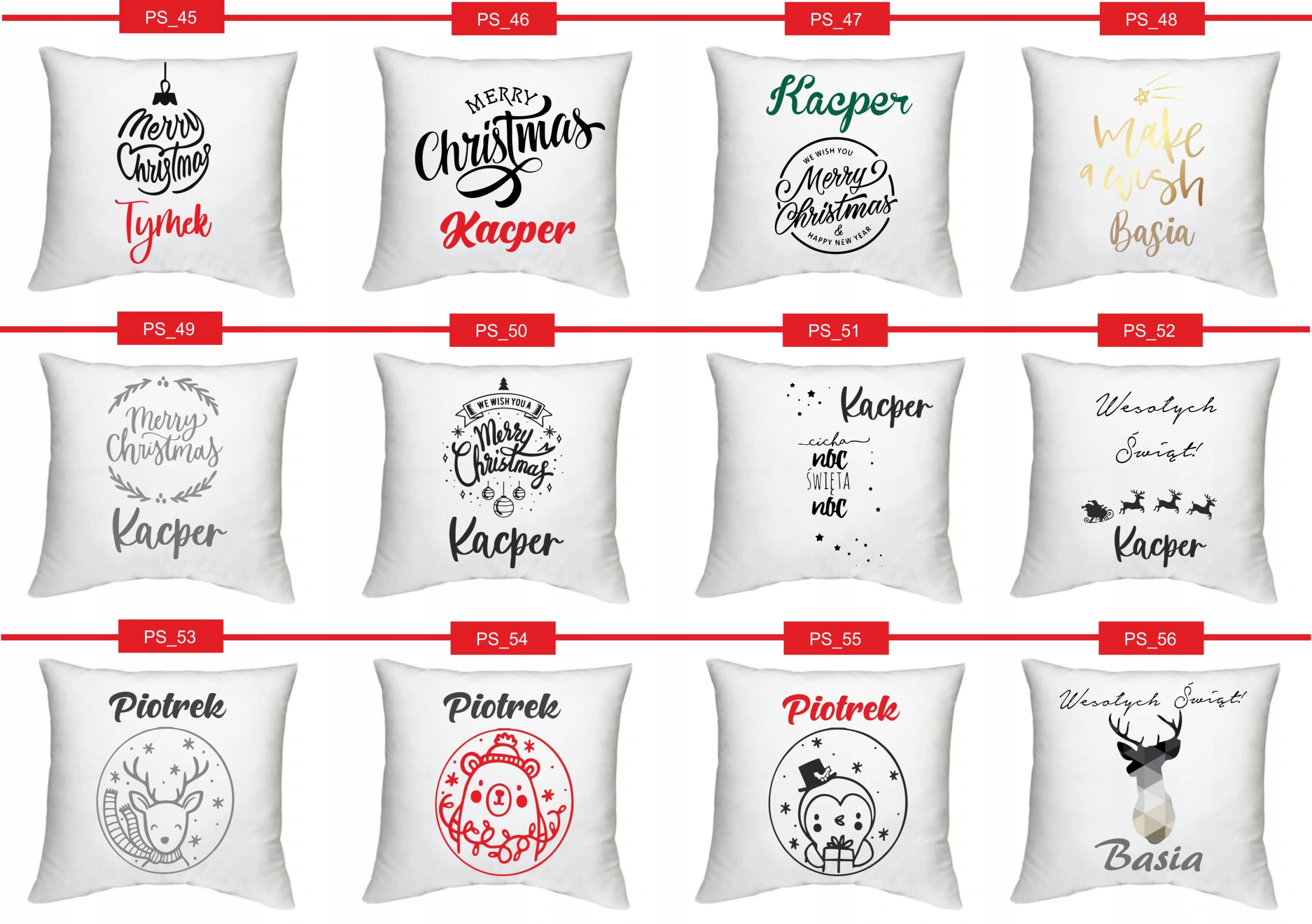 Foto PODUSZKA PREZENT na święta choinkę mikołajki