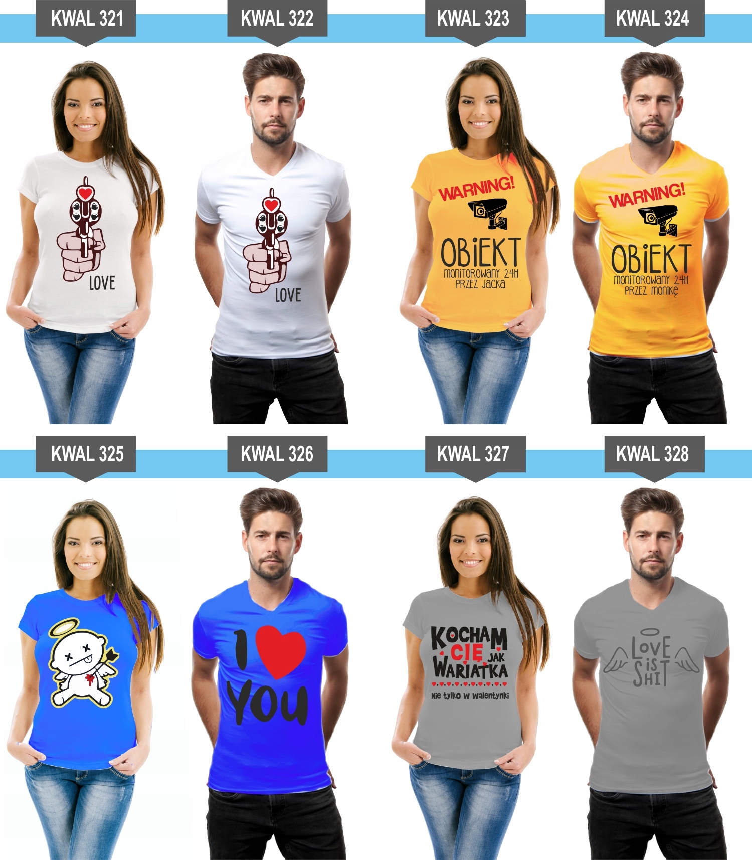 Koszulki z nadrukiem dla Par Prezent Mąż Żona