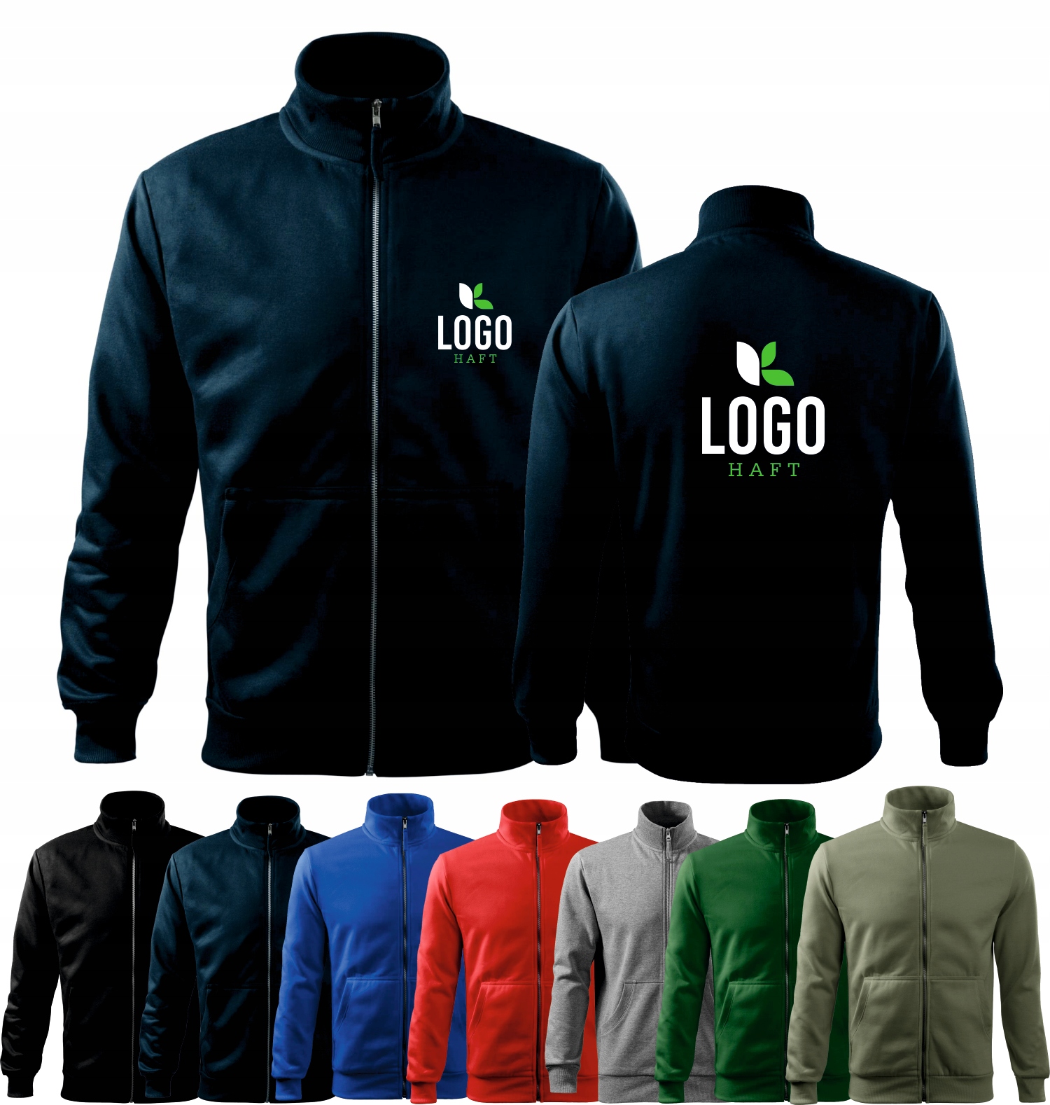 BLUZA Z WŁASNYM HAFTEM NADRUKIEM LOGO Reklamą x5