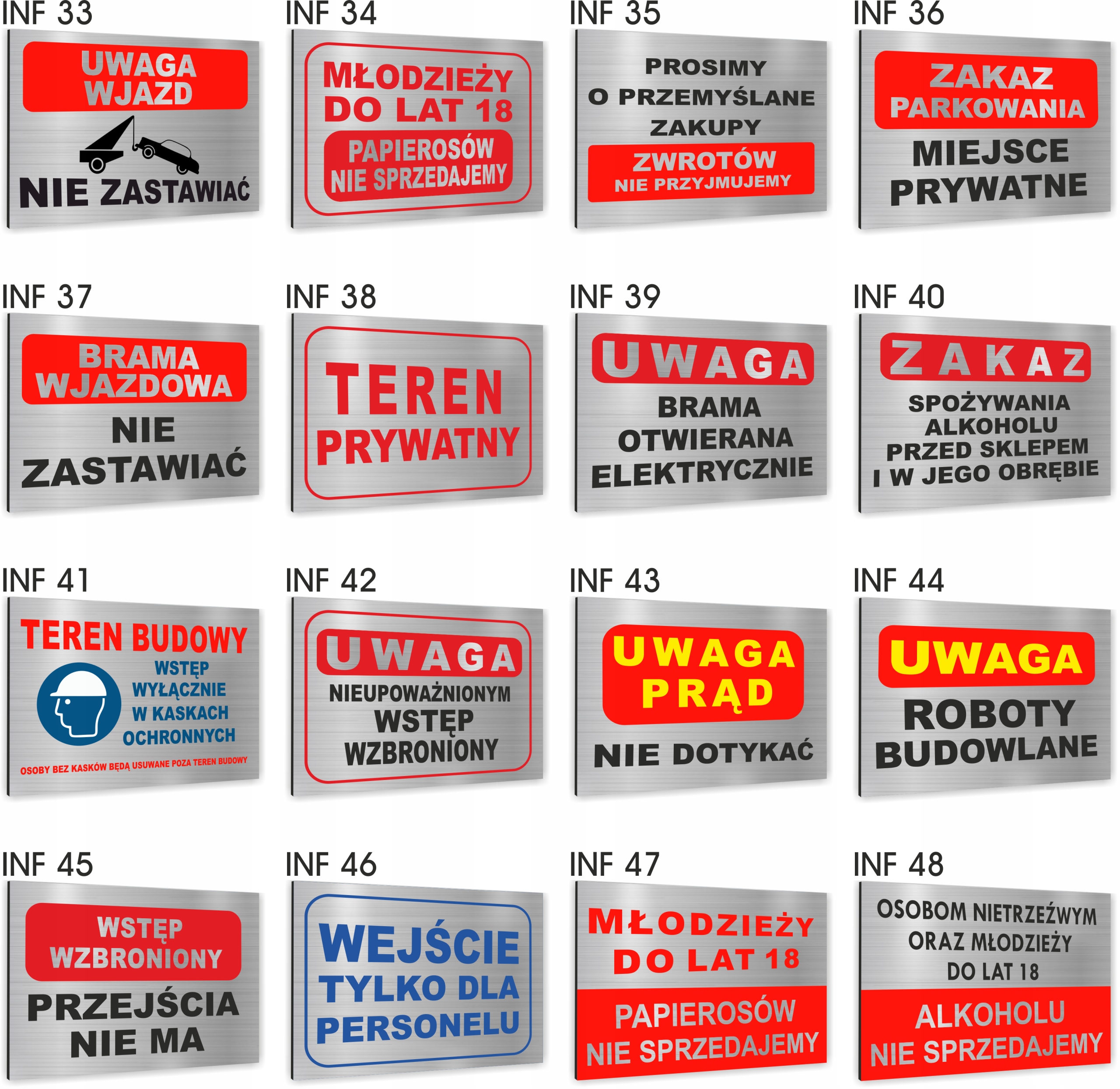 Tabliczka Znak BHP Parking dla klientów dibond