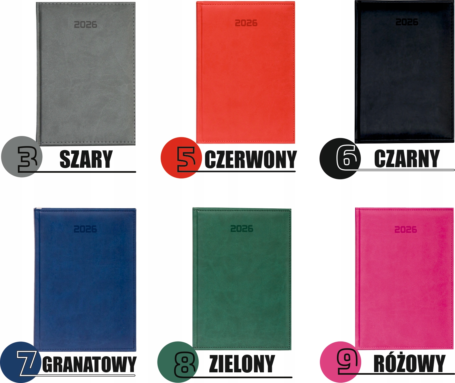 STYLOWY kalendarz znak zodiaku RYBY A4 2026 KSIĄŻKOWY TYGODNIOWY grawer