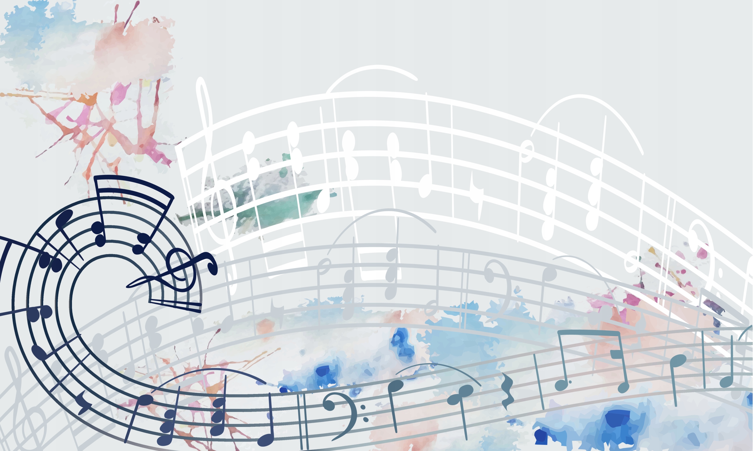 FOTOTAPETA nowoczesna muzyczna nuty młodzieżowa