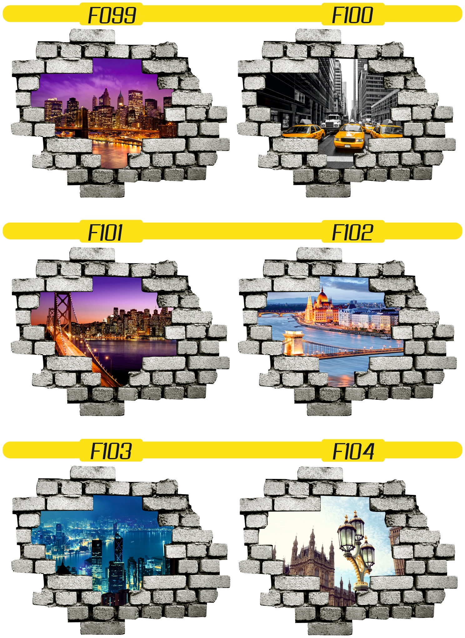 Naklejka samoprzylepna efekt 3D LONDYN Big Ben HIT