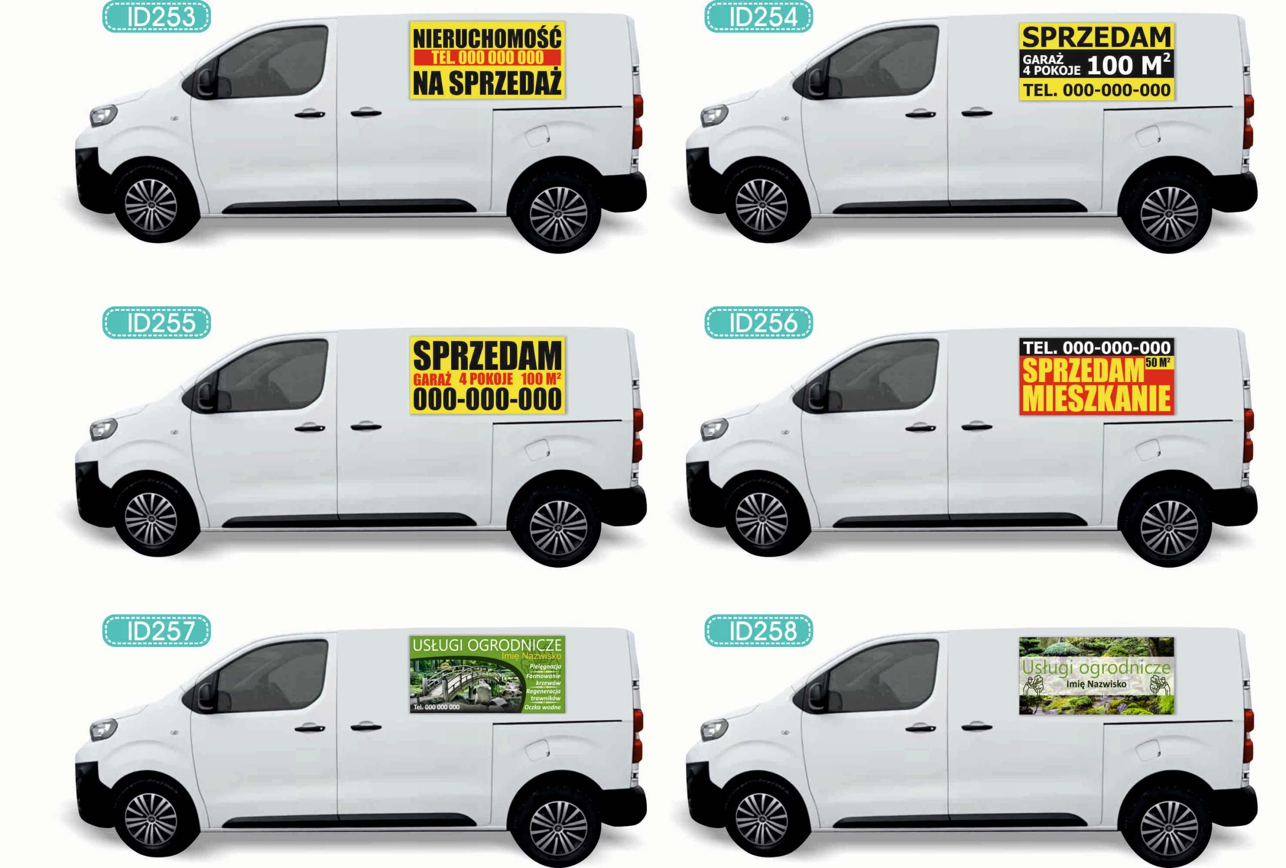 Reklama Naklejka na samochód DUŻO WZORÓW do wyboru EXTRA BURGER