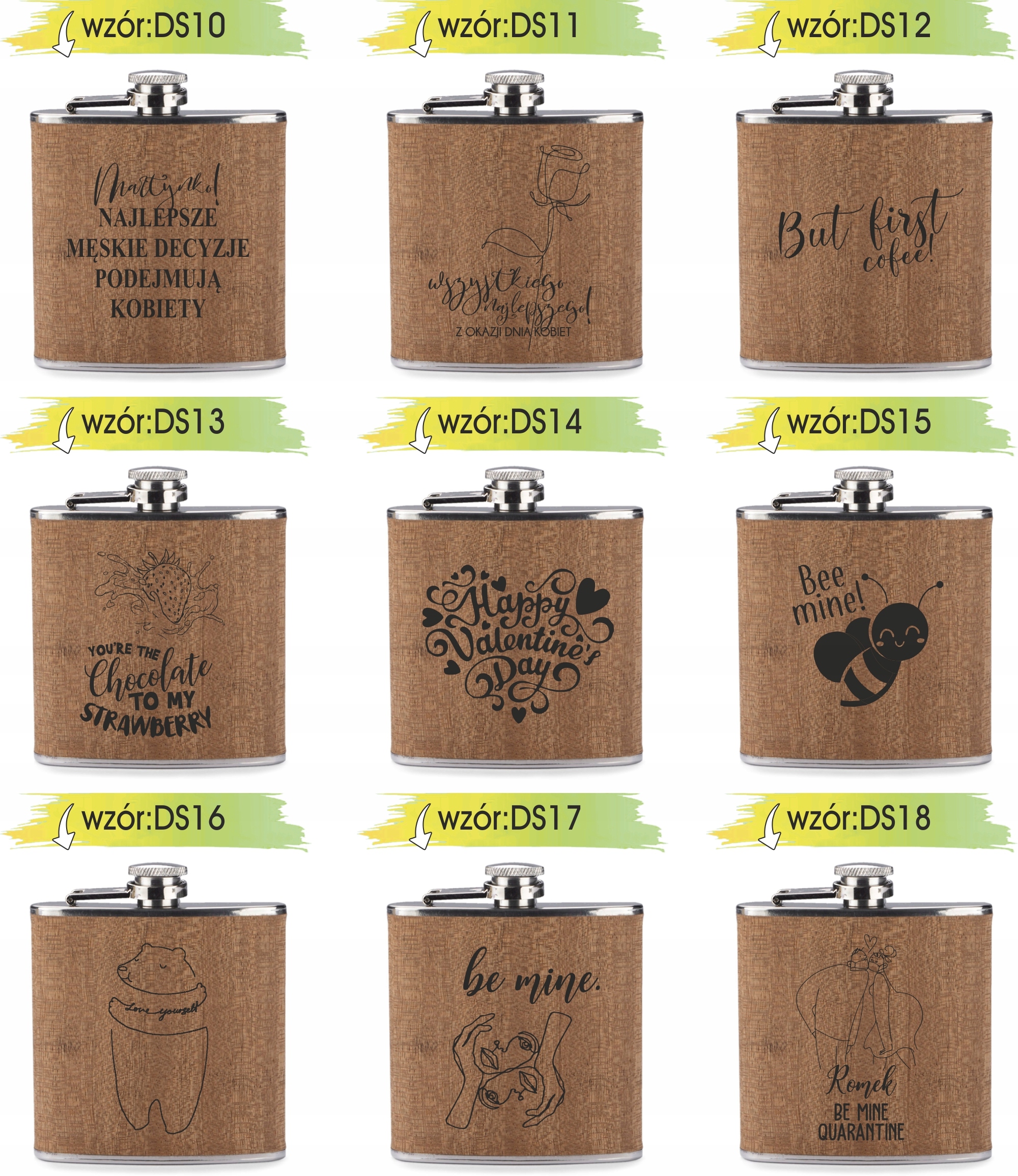 GRAWER Piersiówka 200 ml personalizowany prezent dla chłopaka