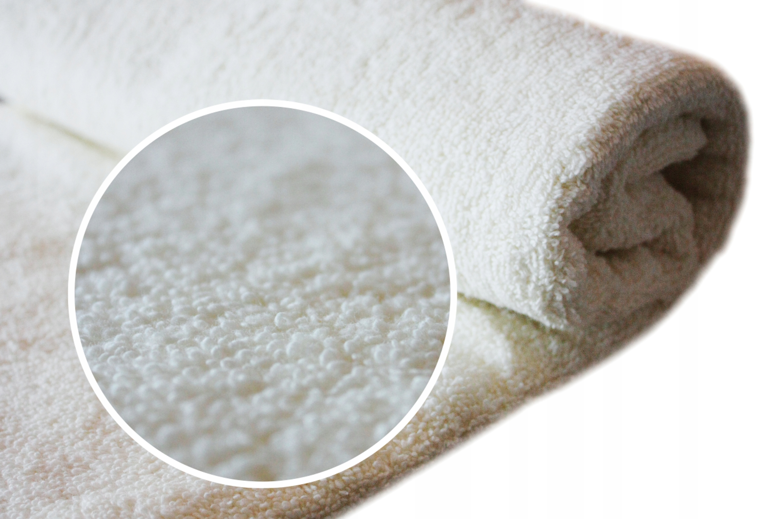 RĘCZNIK Z HAFTEM ecru kremowy beż PREZENT DLA ŻONY 140x70 cm walentynki