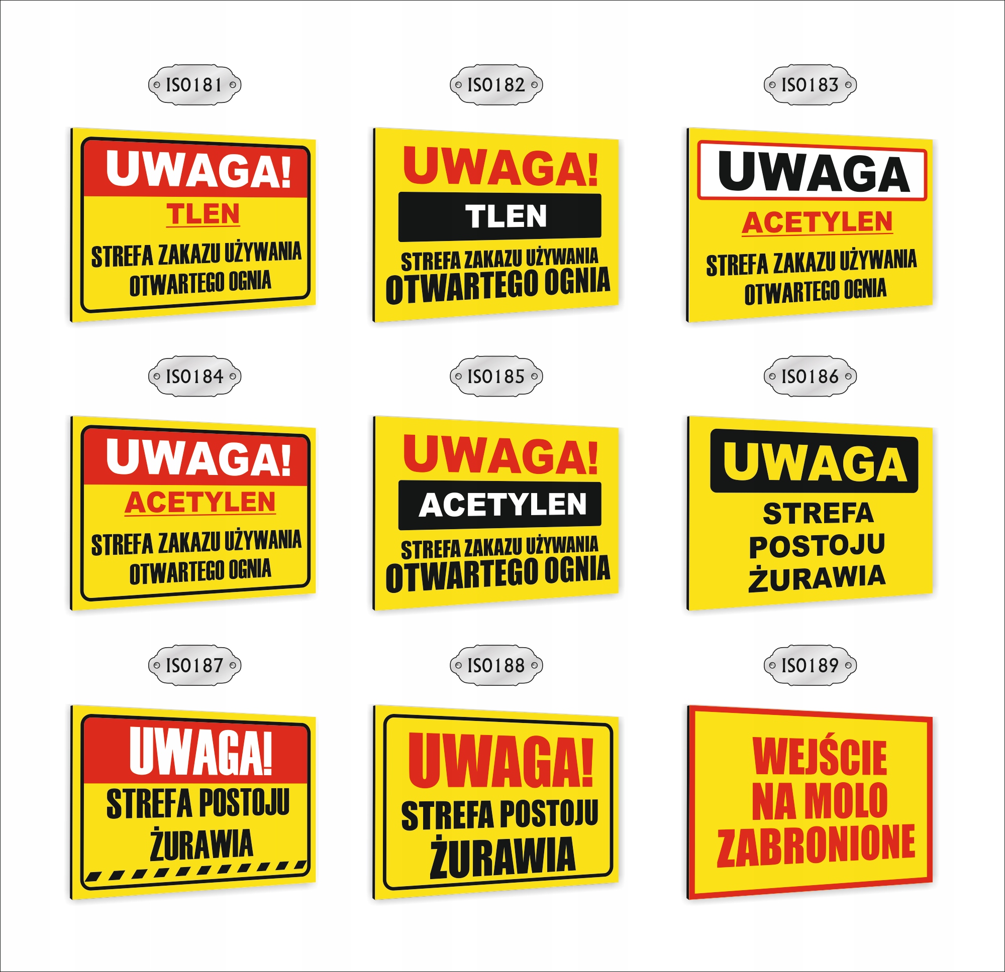 Tabliczka znak informacyjny dibond20X15 UWAGA WYKOPY