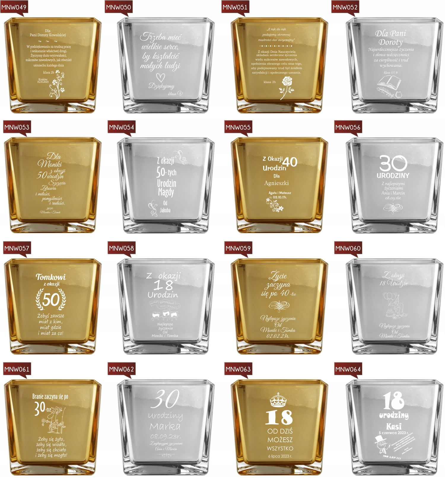 Wazon prezent na rocznicę ślubu grawer TWÓJ NAPIS