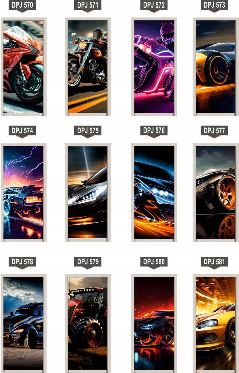 Naklejka samoprzylepna okleina tapeta na drzwi szafę meble CZERWONY TRAKTOR