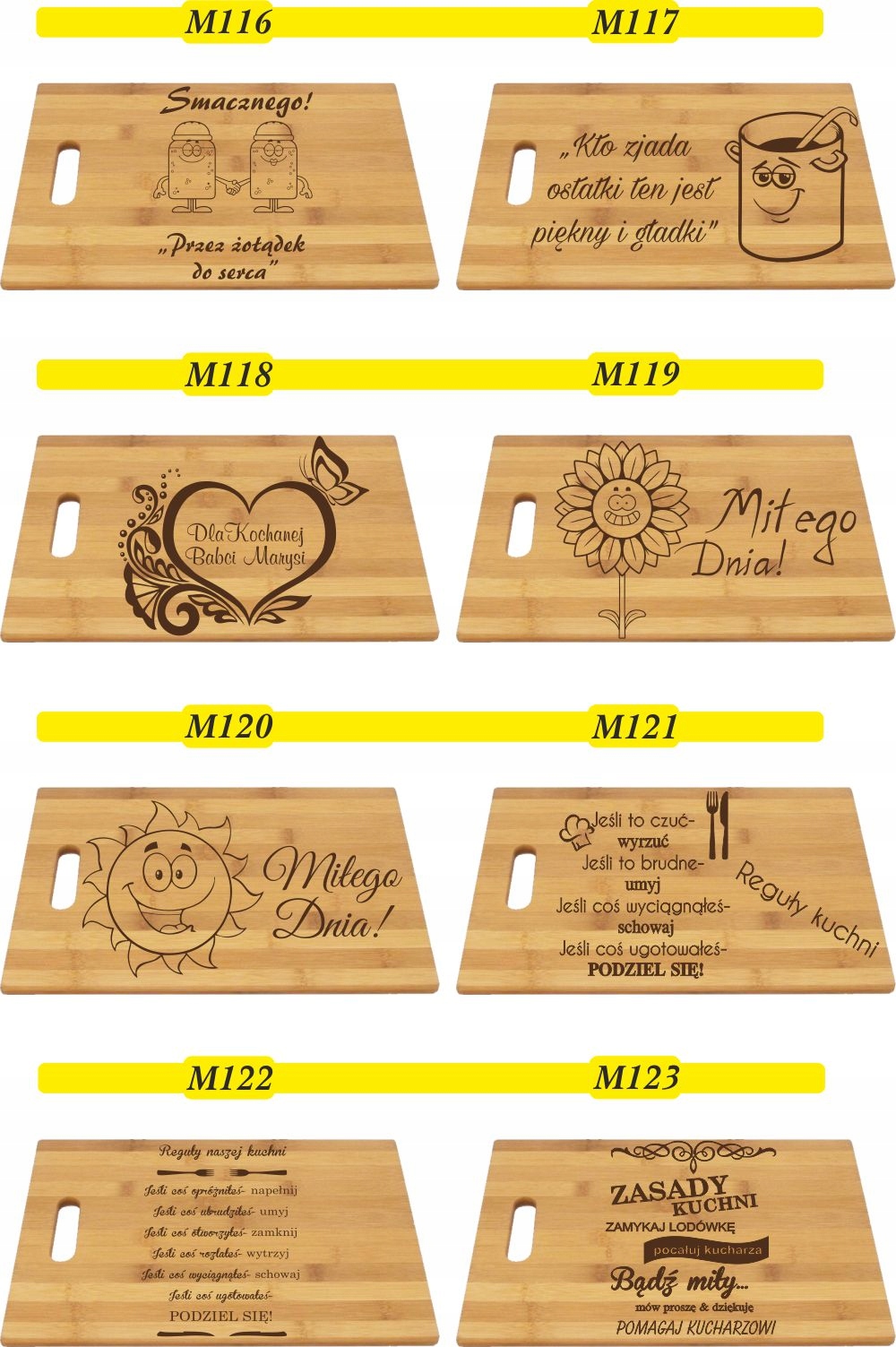 DESKA DO KROJENIA Z grawerem PREZENT master chef