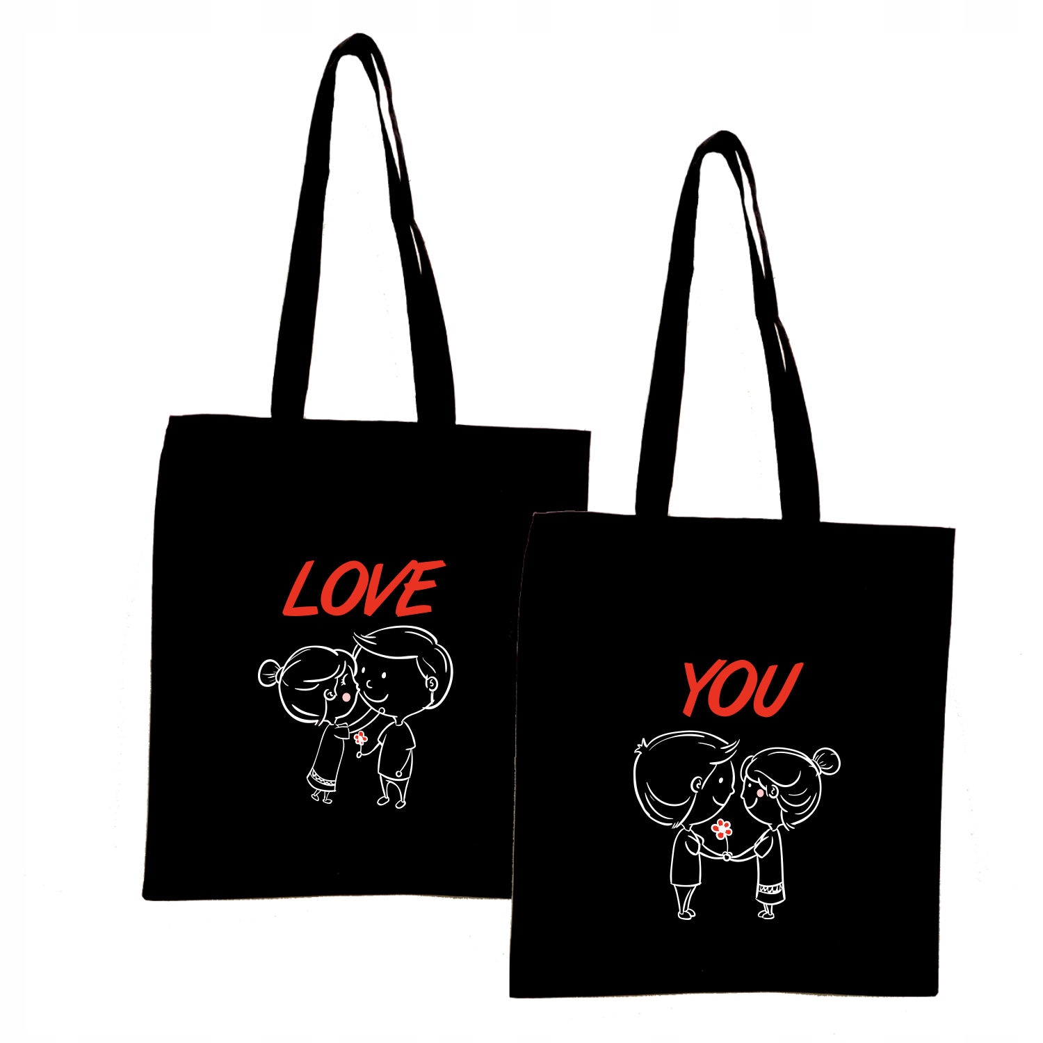 Eko Torba z nadrukiem PREZENT na WALENTYNKI LOVE