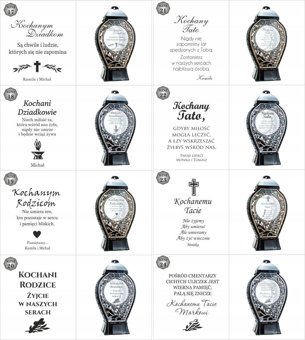 DUŻY Znicz personalizowany z datą napisem tekstem imieniem unikalny