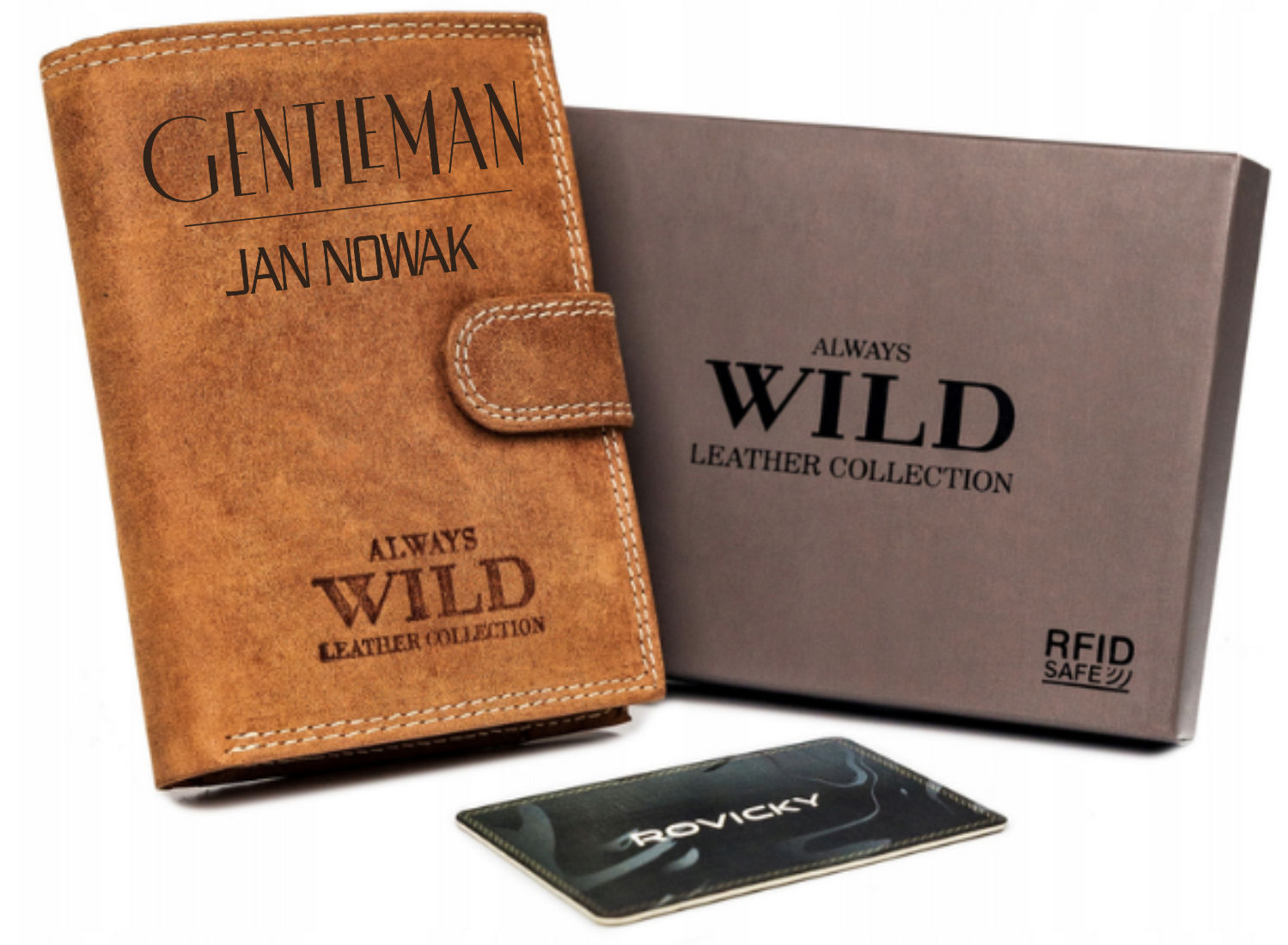 Portfel skóra 100% POLSKA MARKA dla faceta PREZENT