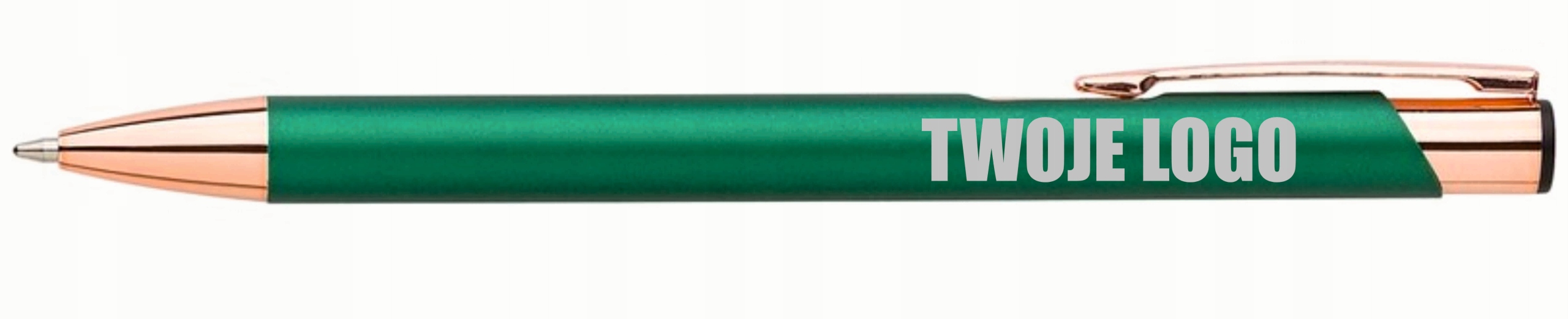 DŁUGOPISY Z GRAWEREM reklamowe 200 szt LOGO dane kontaktowe TWÓJ NAPIS