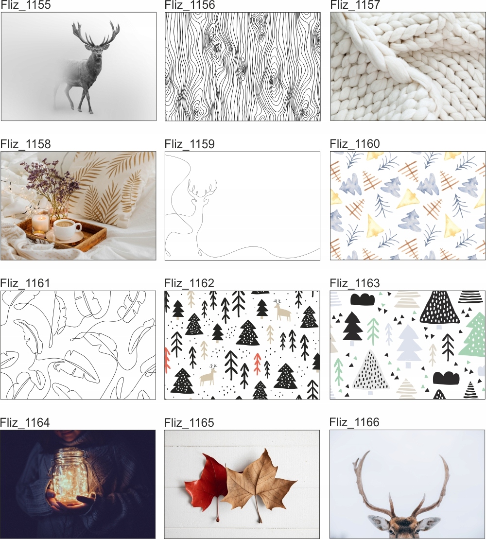 FOTOTAPETA szkic figury drzewa liście 3D 400x280