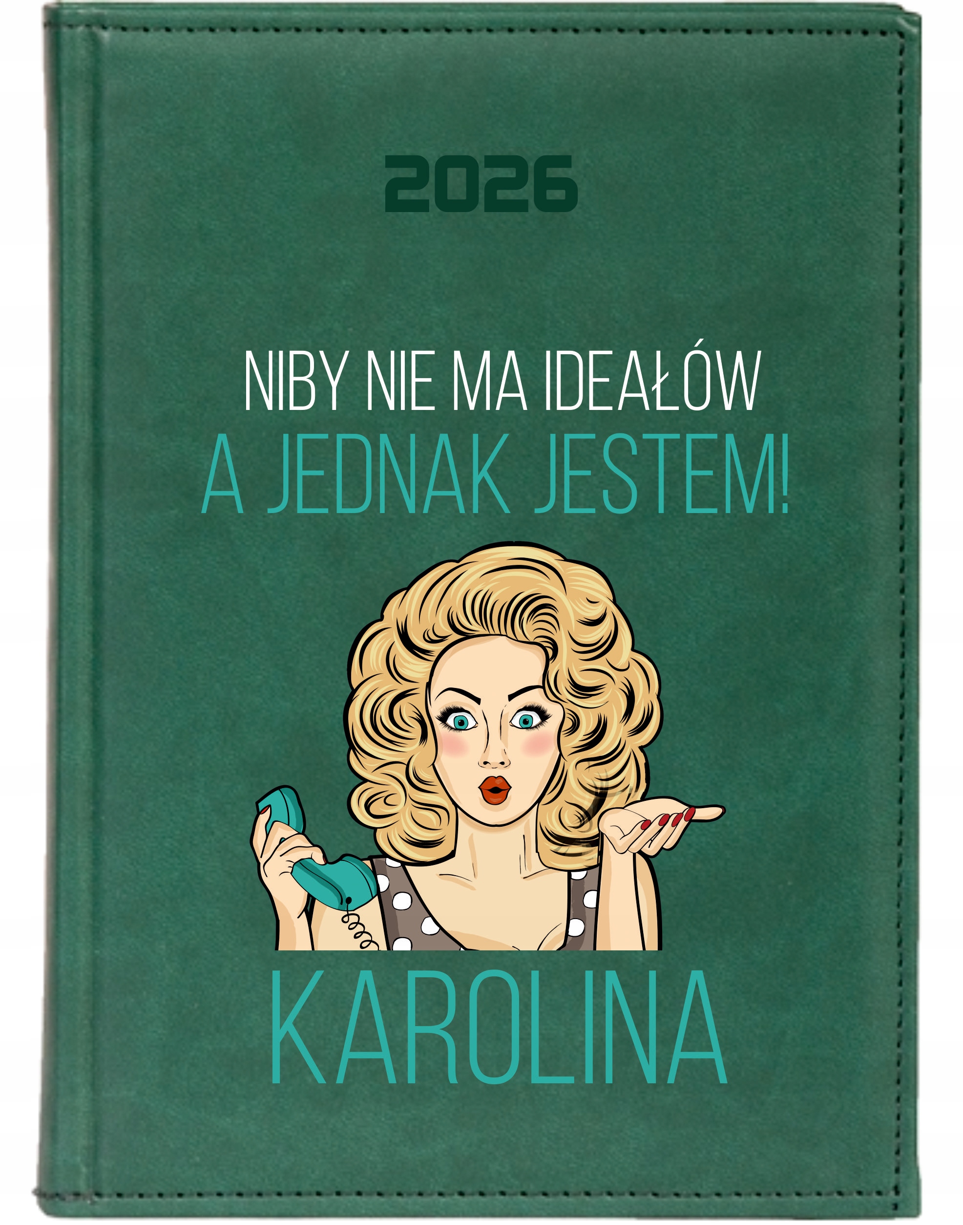STYLOWY PREZENT DLA KOLEŻANKI personalizowany kalendarz A4 2026 KSIĄŻKOWY
