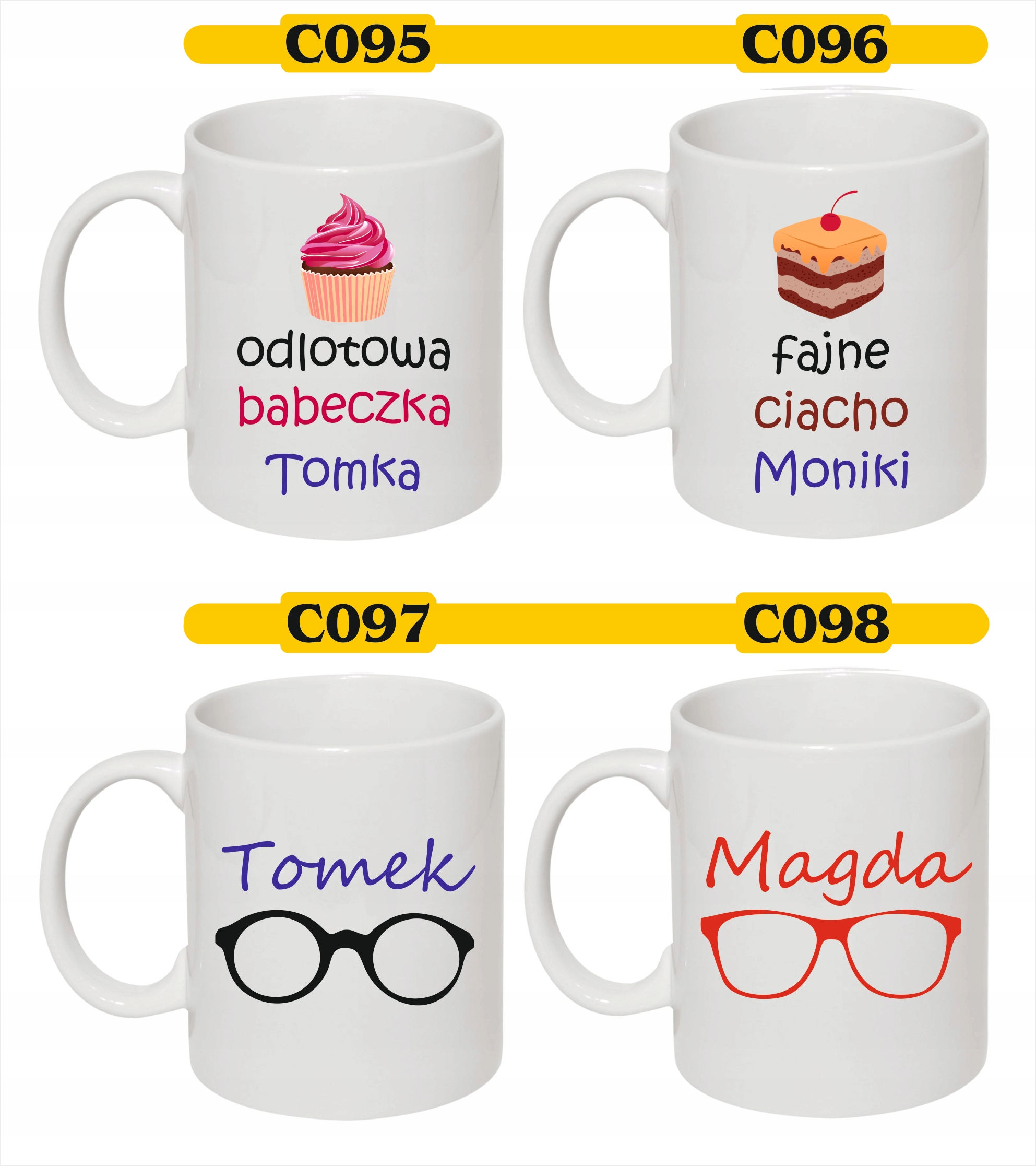 Kubki dla par prezent świąteczny dla znajomych HIT