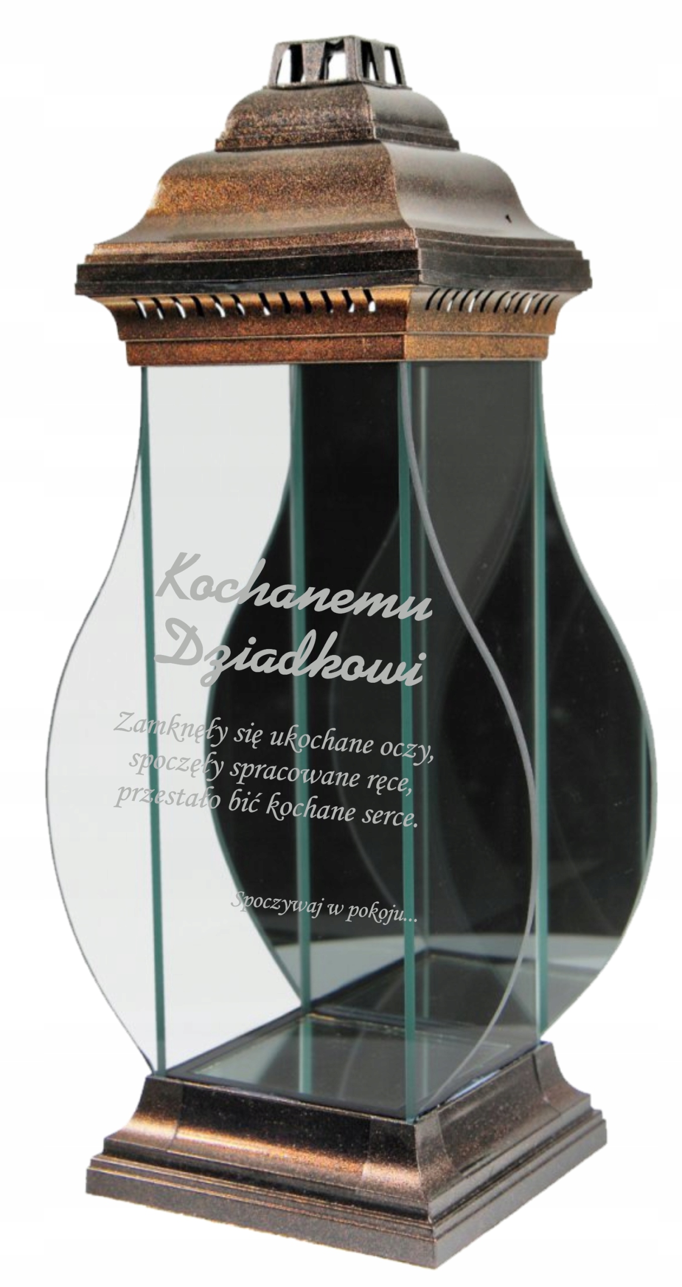 ZNICZ kapliczka z napisem GRAWEREM dla Dziadka