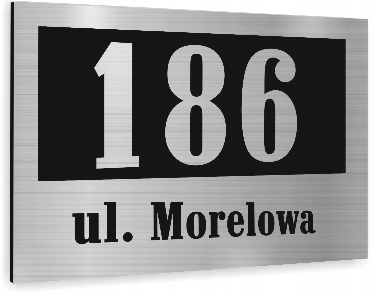 TABLICA ADRESOWA z numerem domu DIBOND 40x30 cm