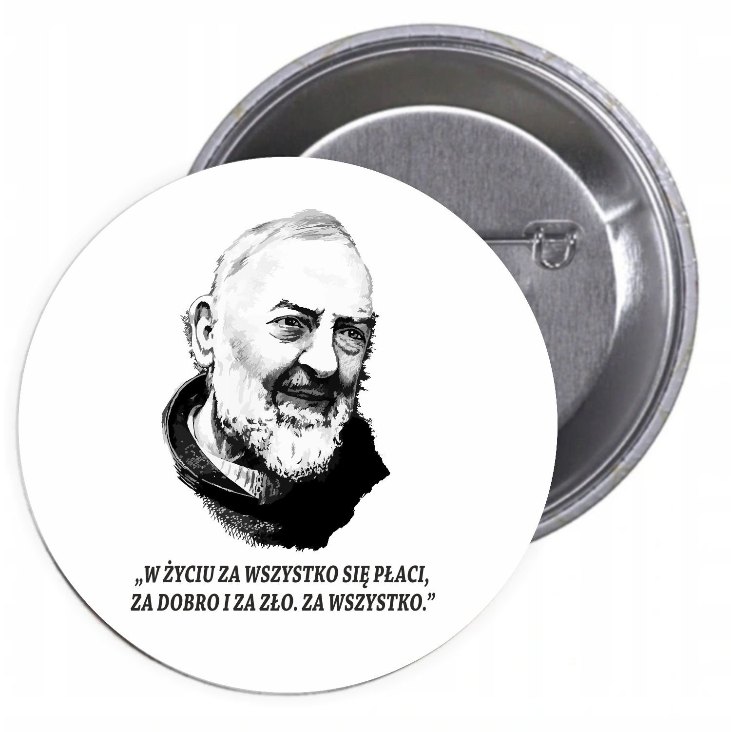 Przypinki buttony RELIGIJNE znaczki z grafiką