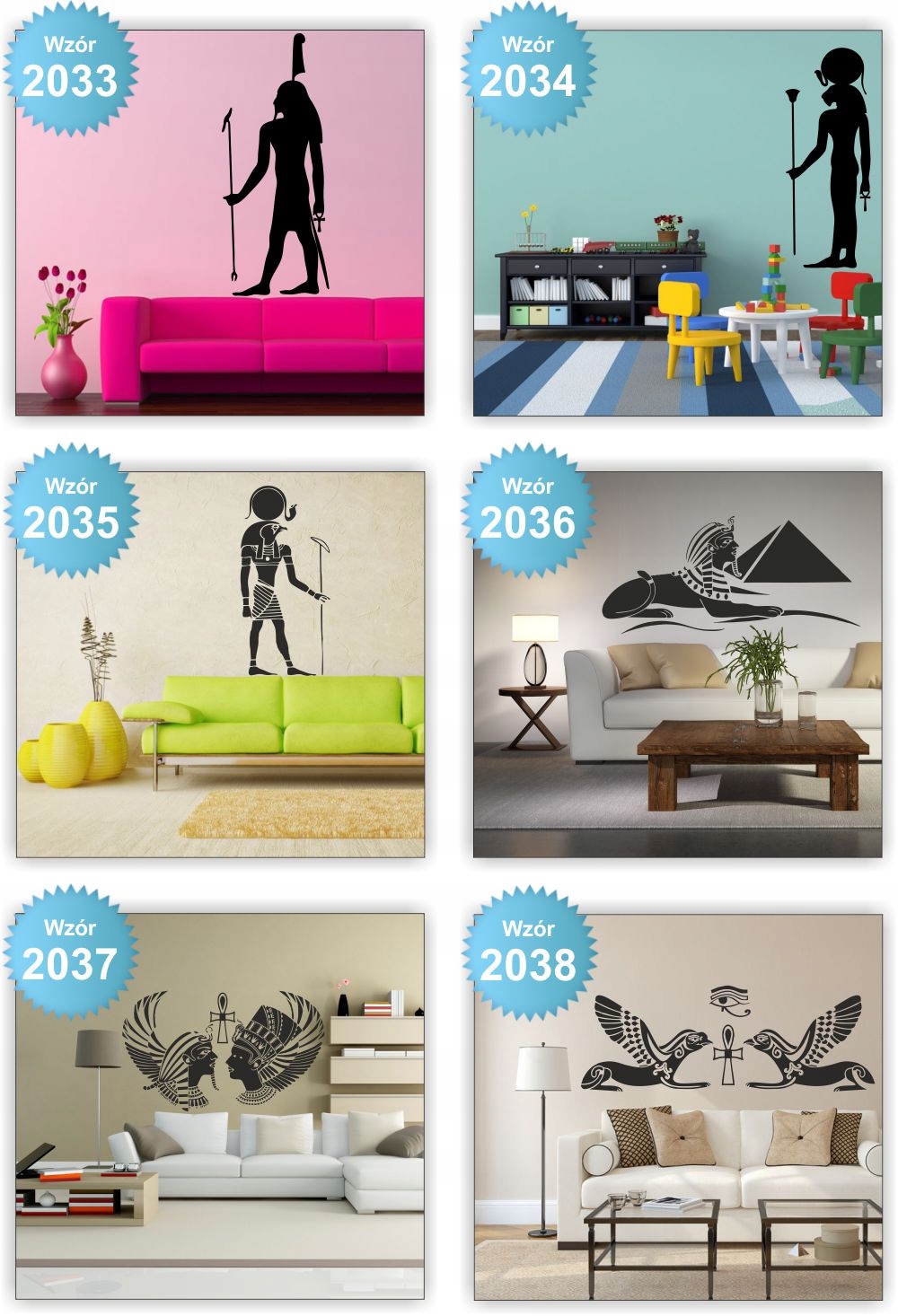 NAKLEJKA naklejki na ścianę EGIPT piramidy 100cm