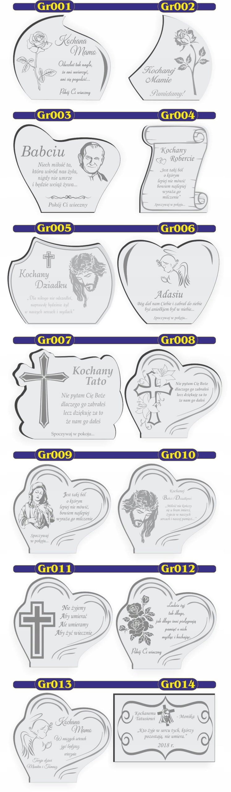 STATUETKA PODSTAWKA POD ZNICZ na grób + grawer XL